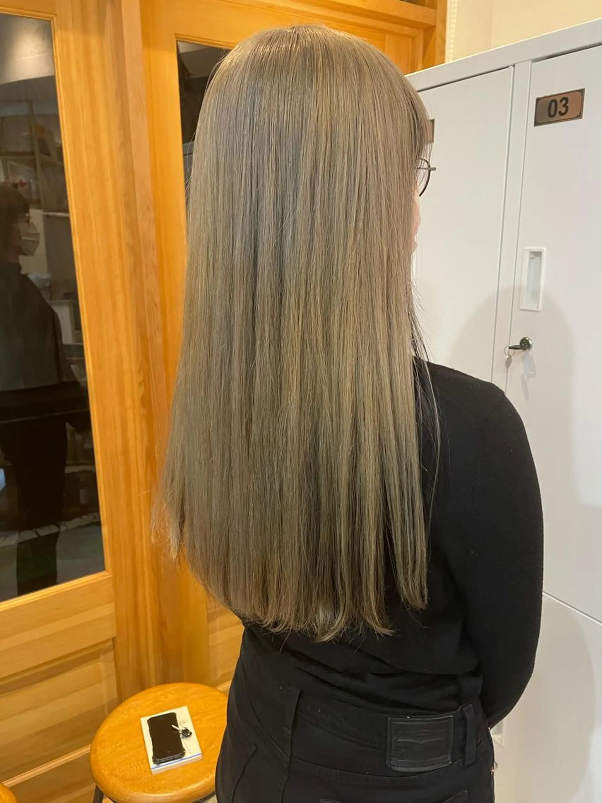 ロング カラー アッシュ ホワイトアッシュ 中目黒🌼 🌼ハナのヘアスタイル