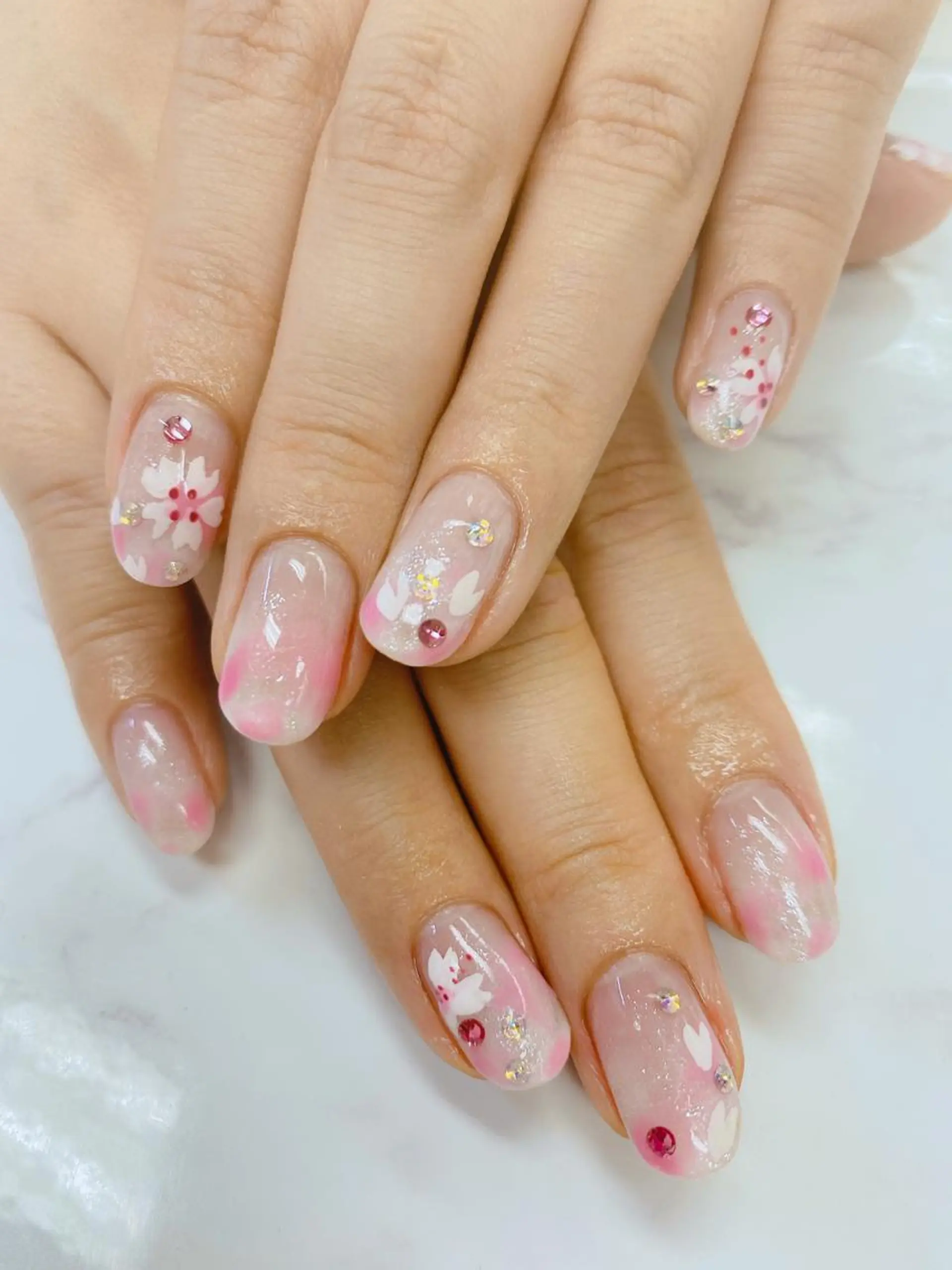 ショート ハンドネイル JNA認定講師🌸 RIEのネイルデザイン