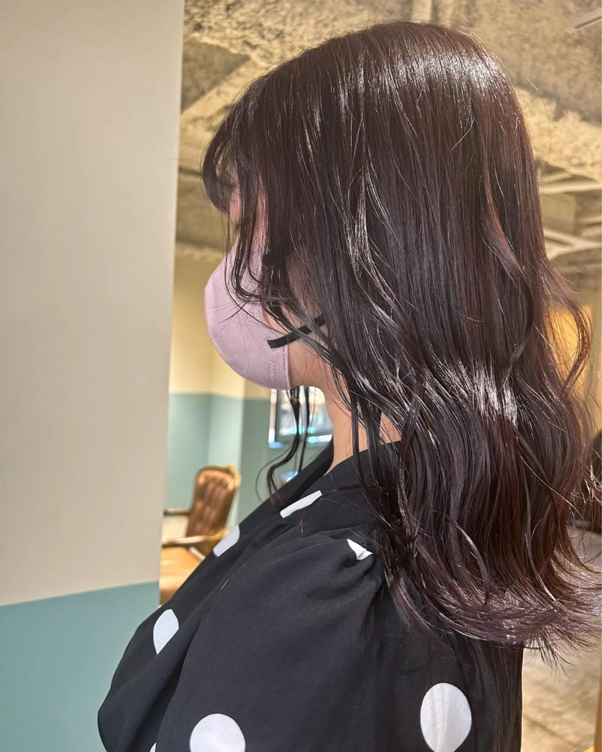 セミロング カラー ヘアカラー ハイトーン×ボブ / Reika☁️ིྀのヘアスタイル