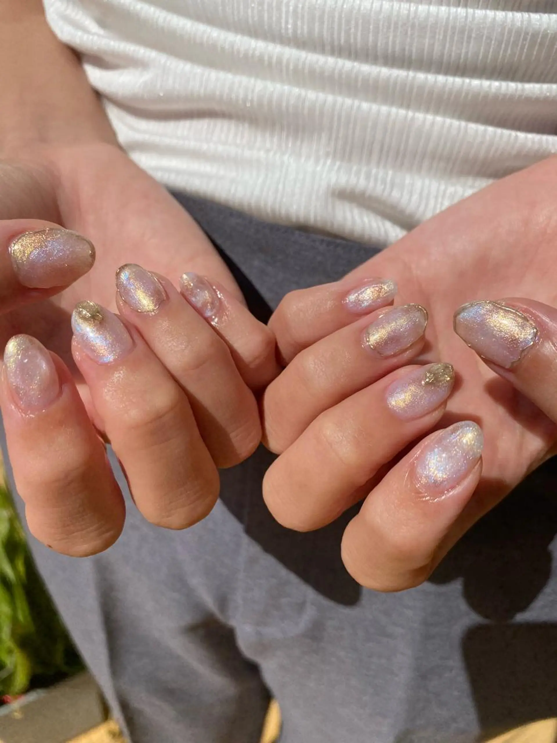 ネイル 長さ出し キラキラネイル ラメ(グリッター) ワンカラーネイル シンプルネイル ハンドネイル フットネイル Bianca 美浜店 masuのネイルデザイン