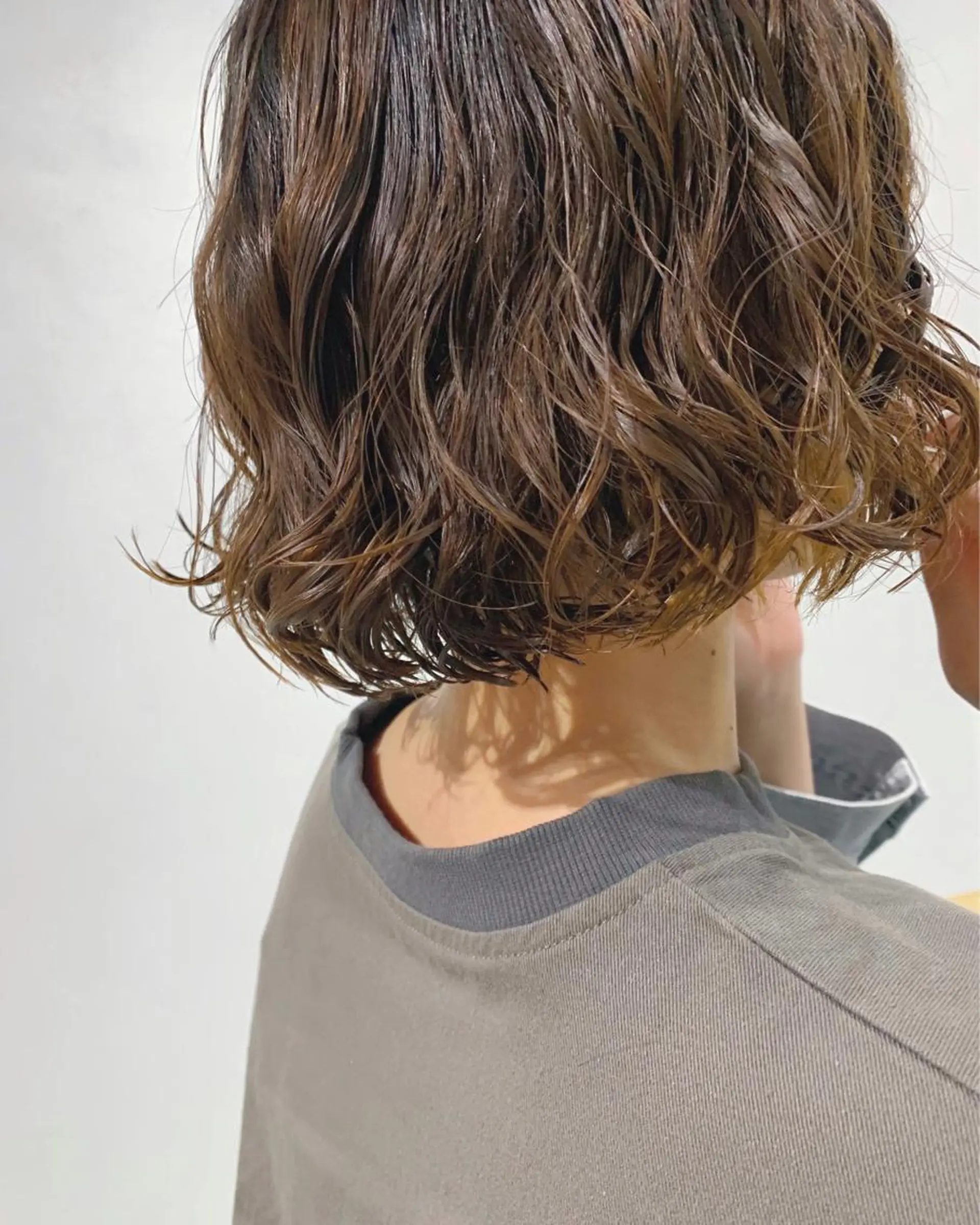 ショート パーマ ボブパーマコテ巻き風 パーマNo1深江秀平のヘアスタイル