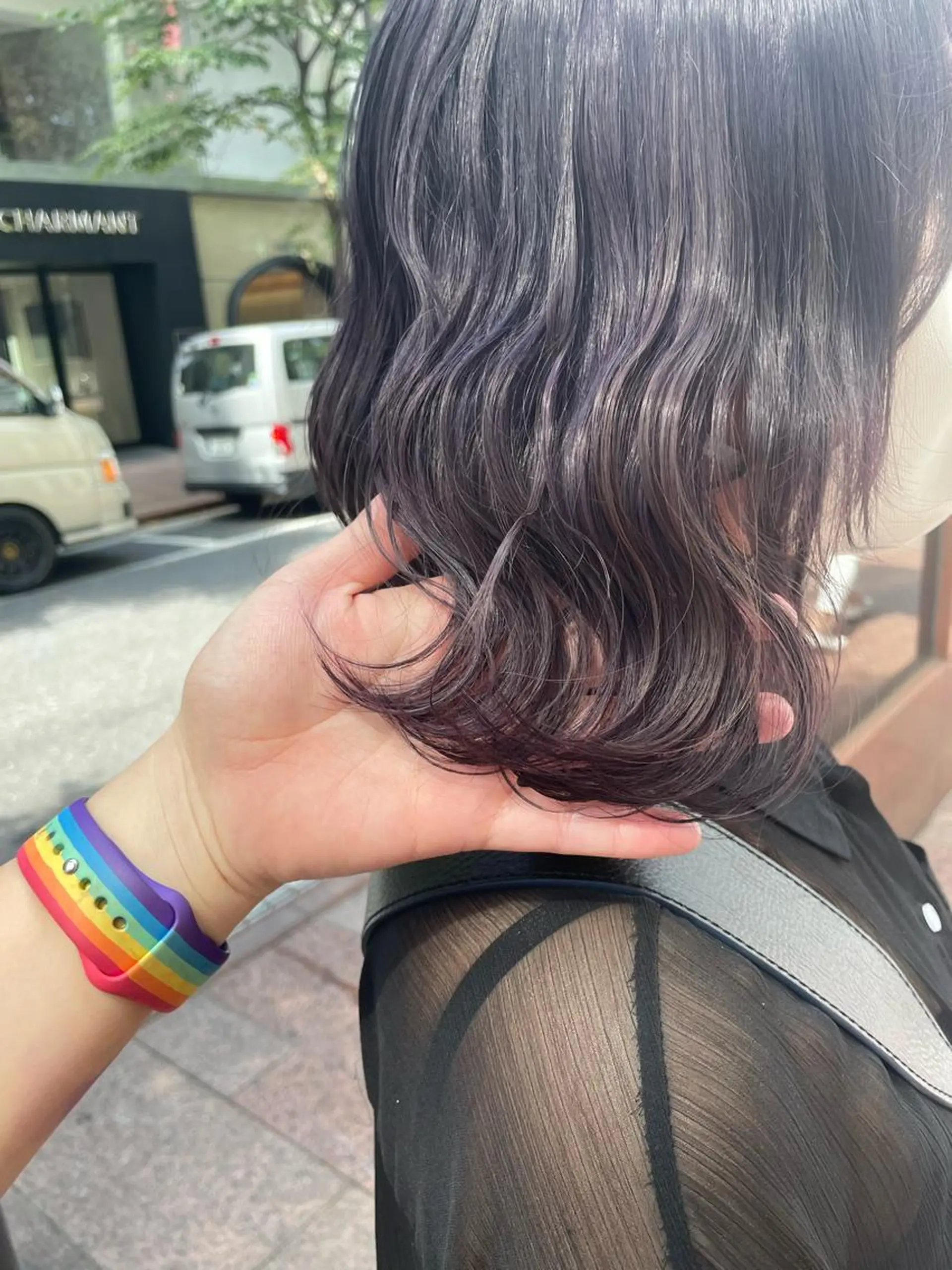 セミロング カラー 艶カラーリスト 🌈銀座🌈牛込萌香のヘアスタイル
