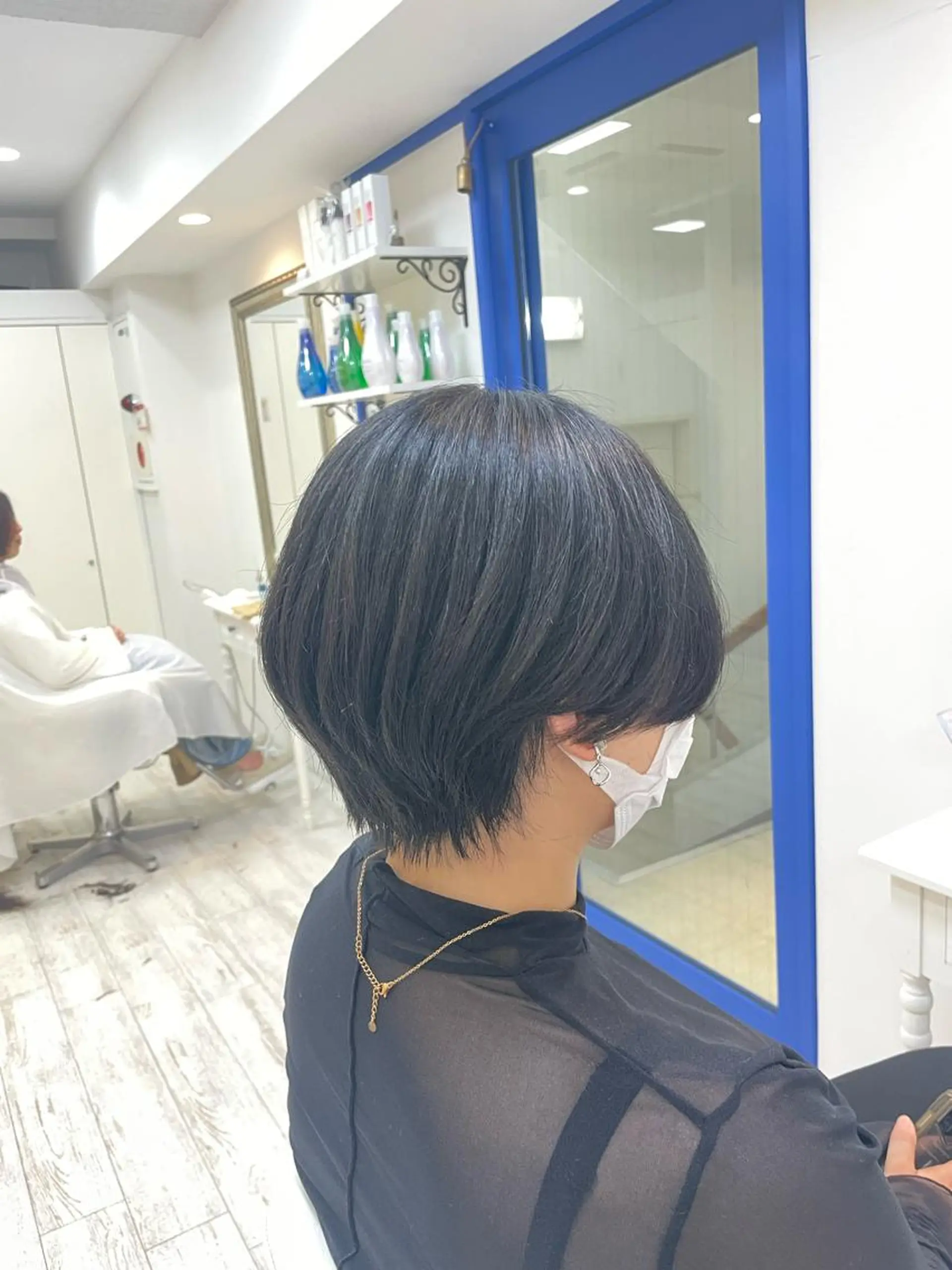 ショート カット 縮毛矯正 新籾 尚哉のヘアスタイル