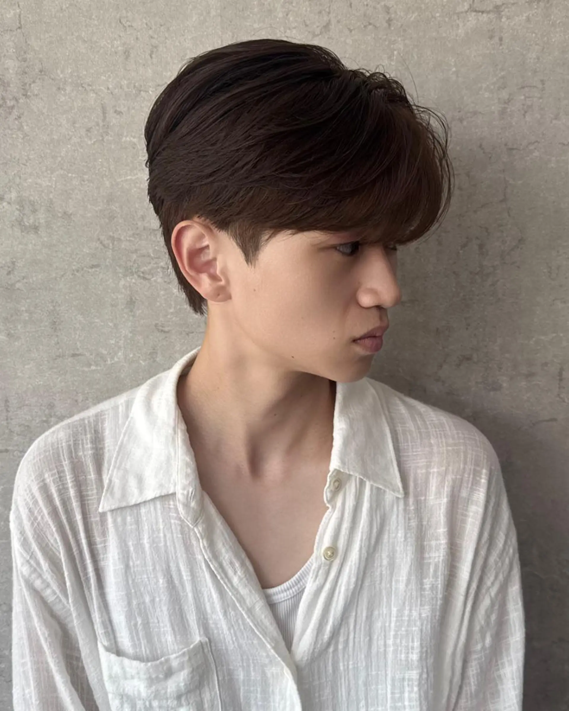ミディアム ミディアムパーマ 韓国風ヘア カット パーマ トリートメント ヘアセット Men's Eir Kodamaのヘアスタイル