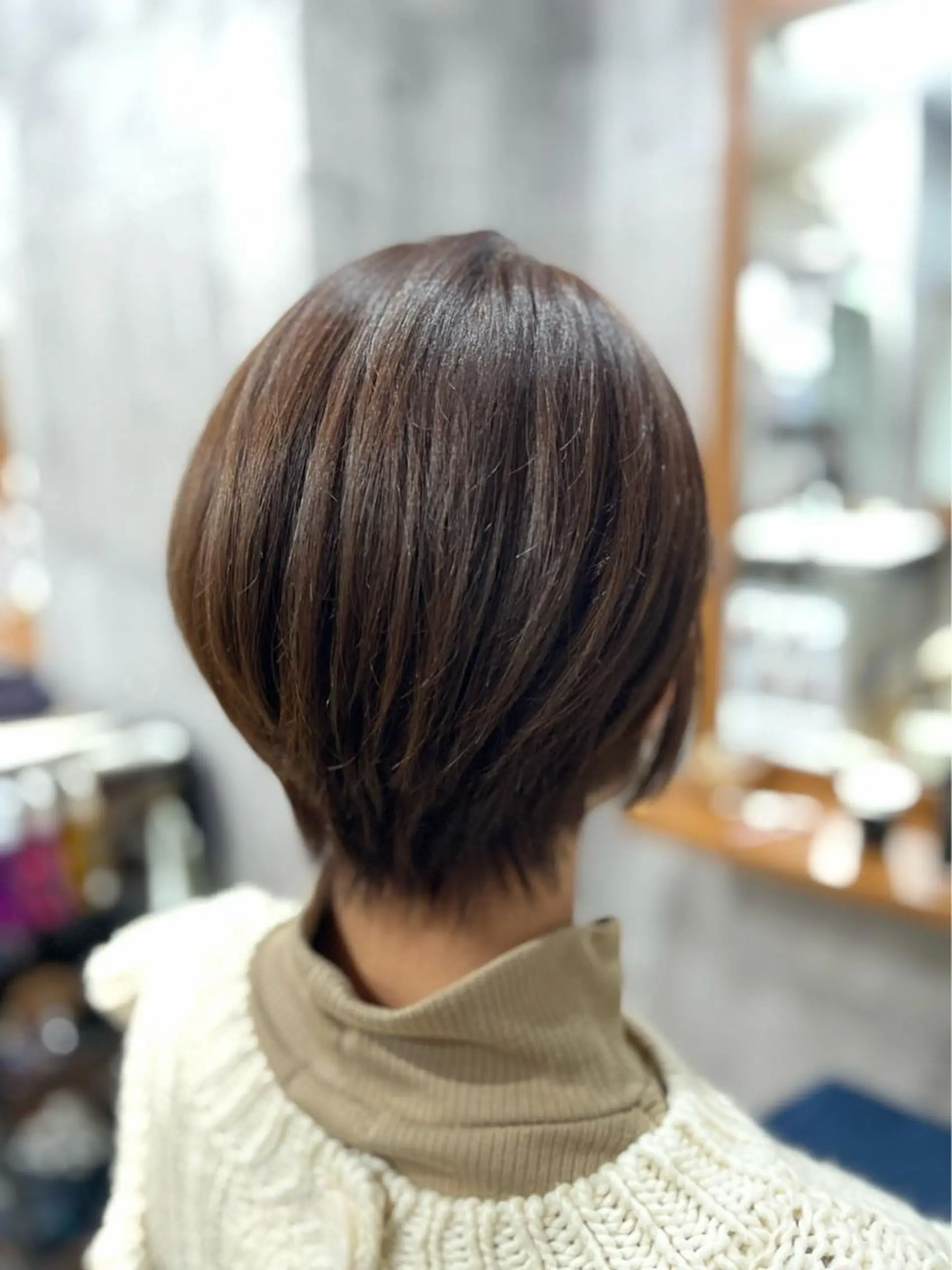 ショート カラー ベージュカラー オリーブベージュ MIKOTO/マンツ ーマン/髪質改善🤎のヘアスタイル