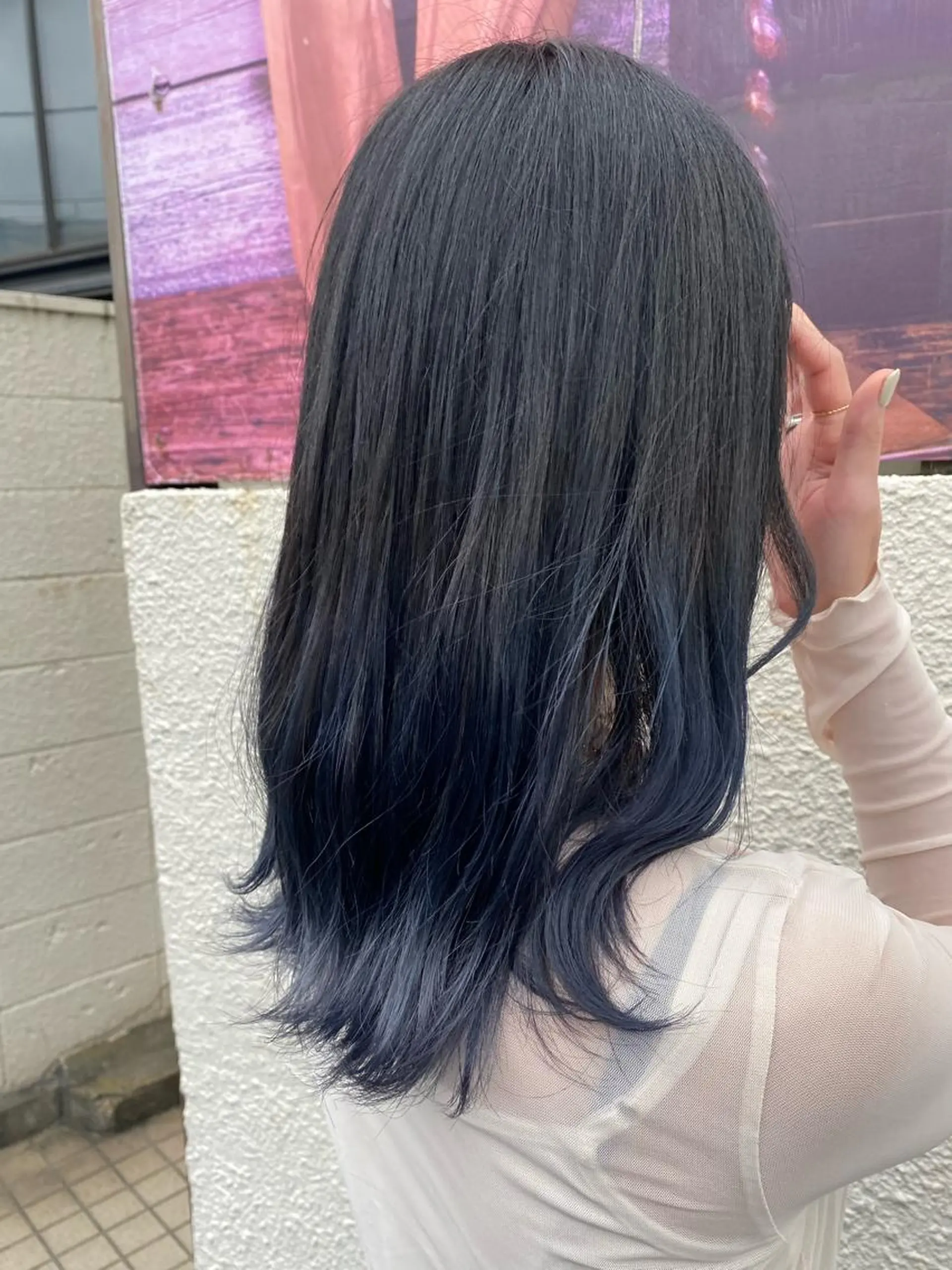 セミロング カラー niconail 千歳烏山店所属・niconail 🧣ayu 📍烏山のネイルデザイン