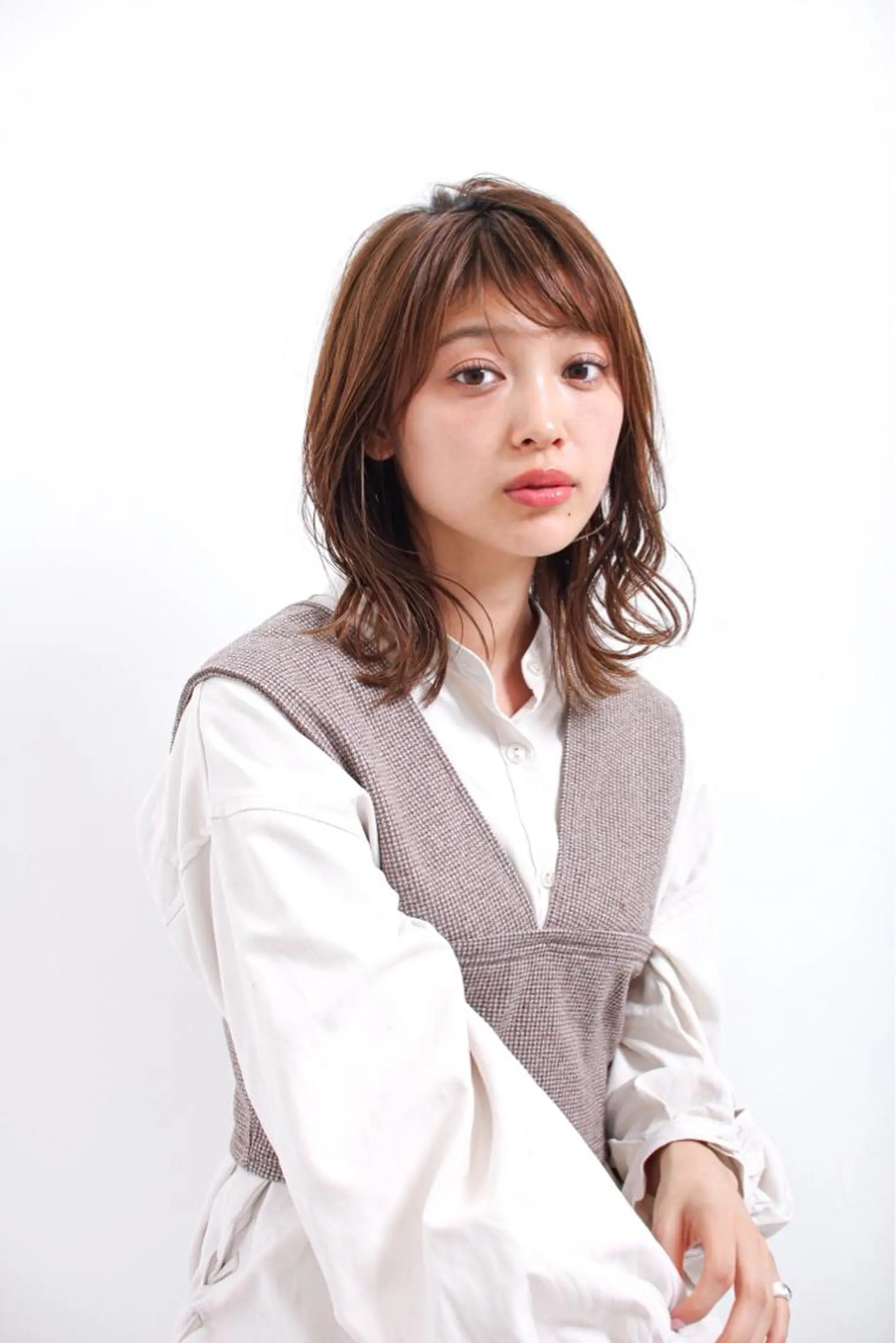 ミディアム La fith hair rond 立川店所属・kyosuke 透明感カラーのヘアスタイル