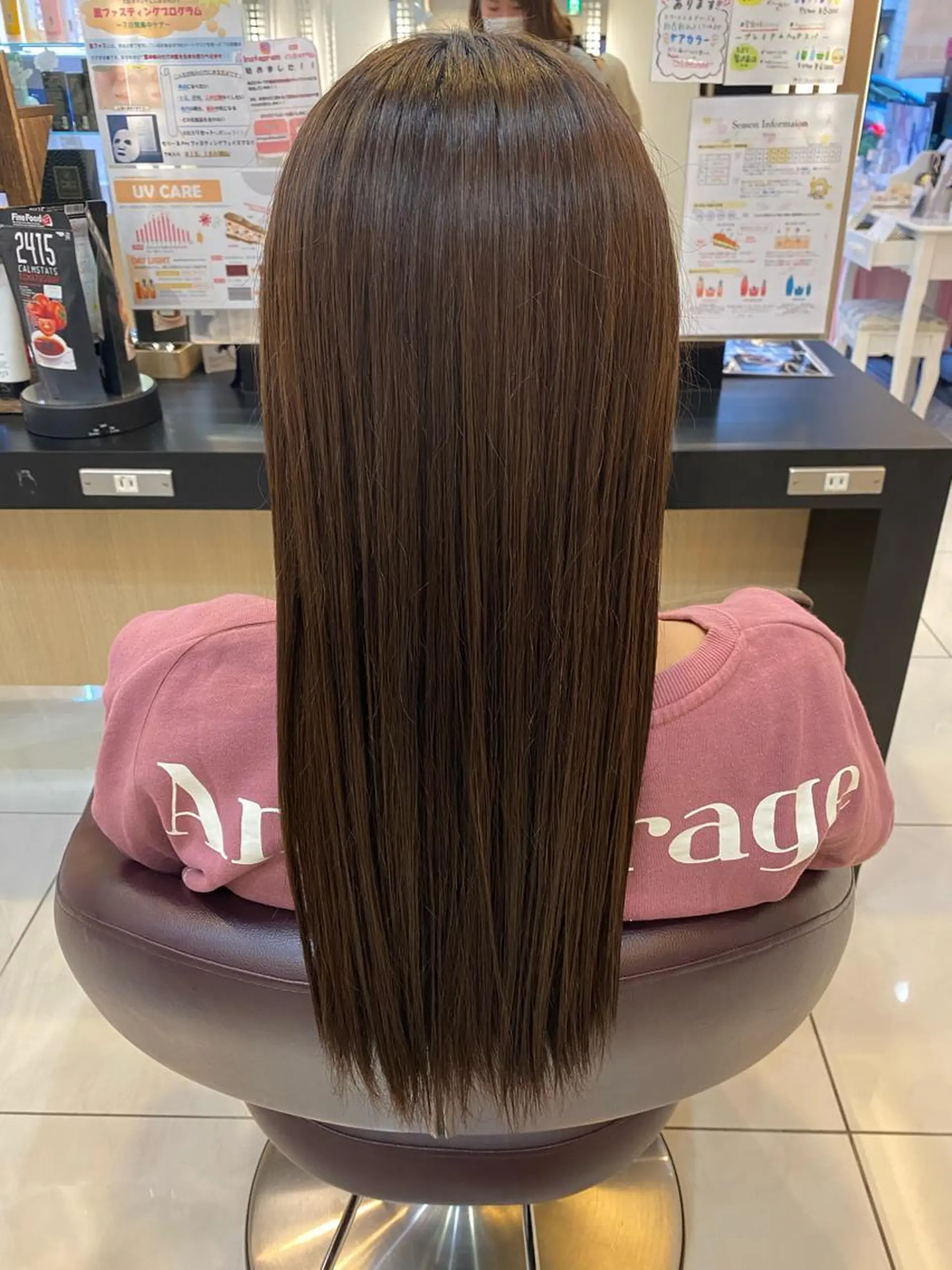 ロング たけだゆめ ダブルカラーのヘアスタイル