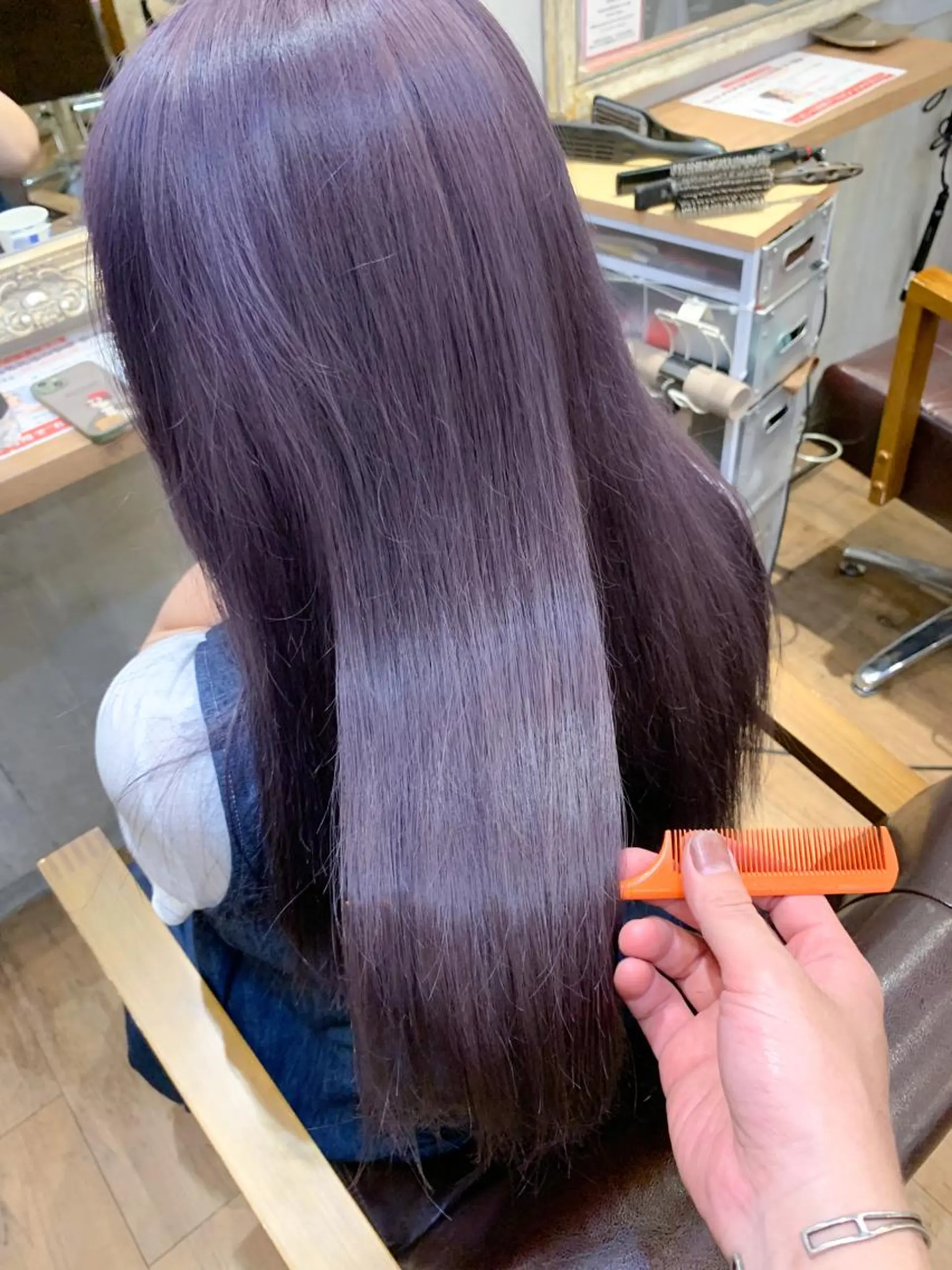 セミロング カラー ラベンダーカラー ヘアカラー 🌈 DAIKI 🌈のヘアスタイル