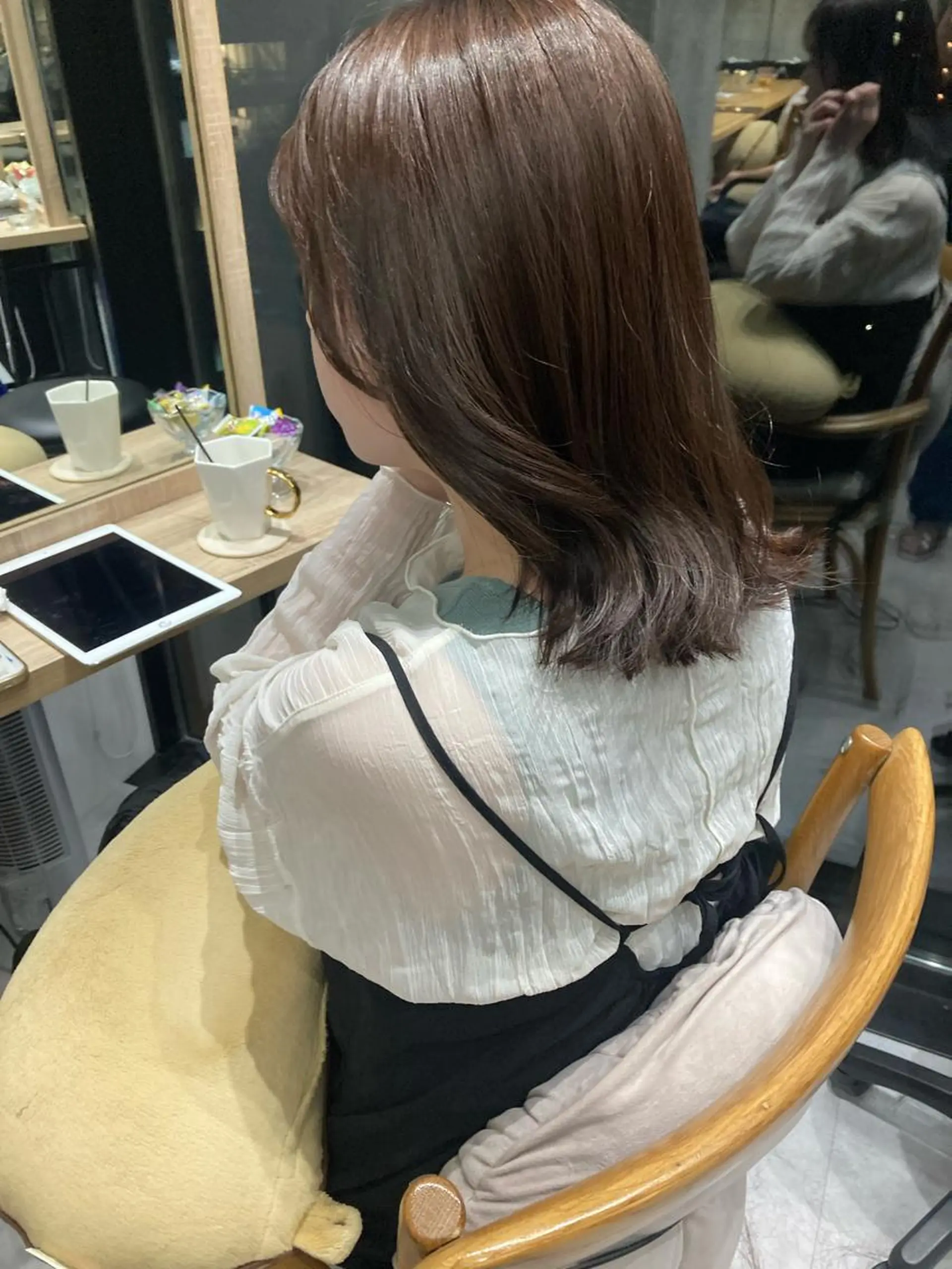 ミディアム ヘアカラー トリートメント ✨色持ちの良い艶 カラー✨蟹江真世のヘアスタイル