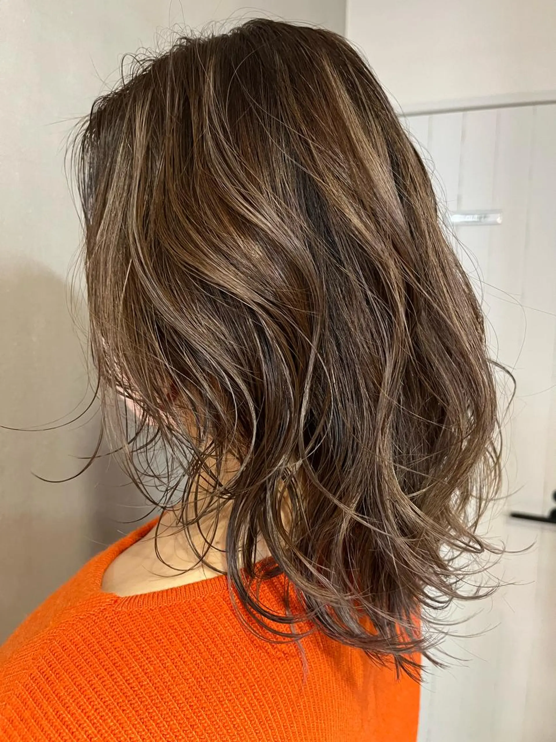 ミディアム ハイライト カット ヘアカラー JUNO所属・阪神西宮★JUNO 川﨑温子のヘアスタイル