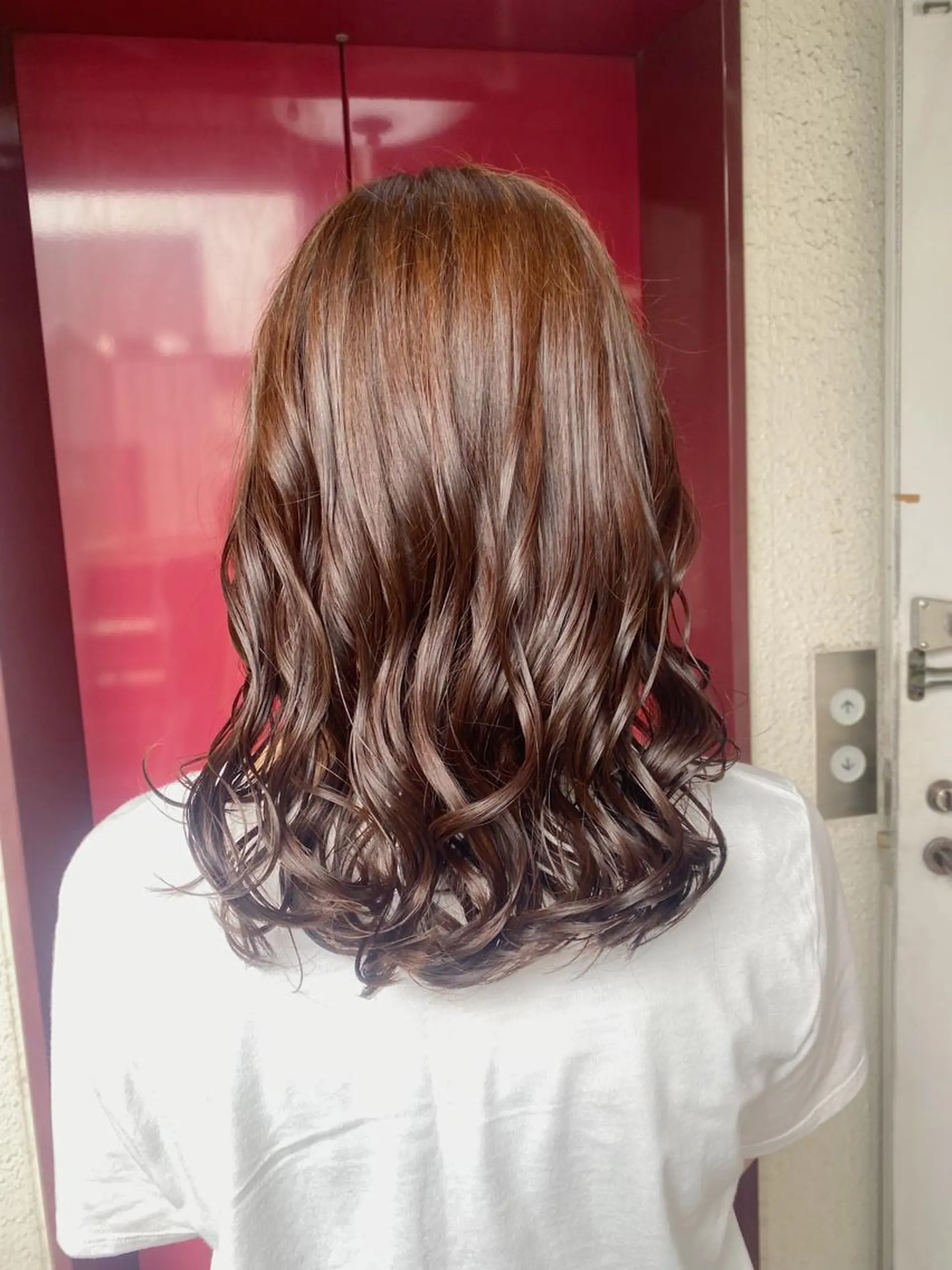 ミディアム カラー パーマ ヘアアレンジ メンズ 🍀髪質改善 ケアカラーrootsのヘアスタイル