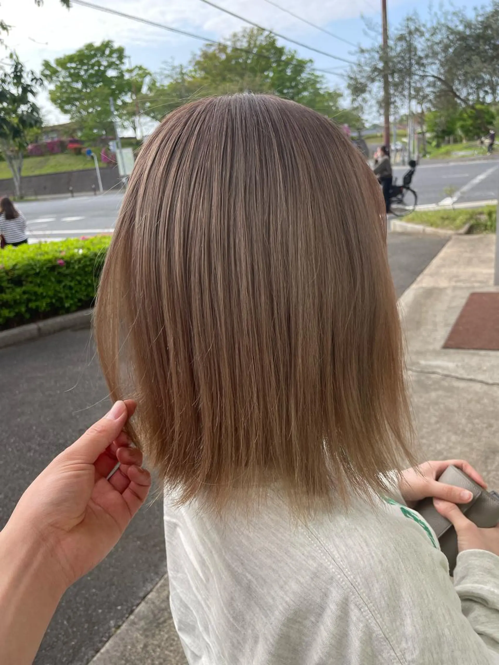 ミディアム カラー 成田で1番扱いやすい 髪へ導くみつきのヘアスタイル