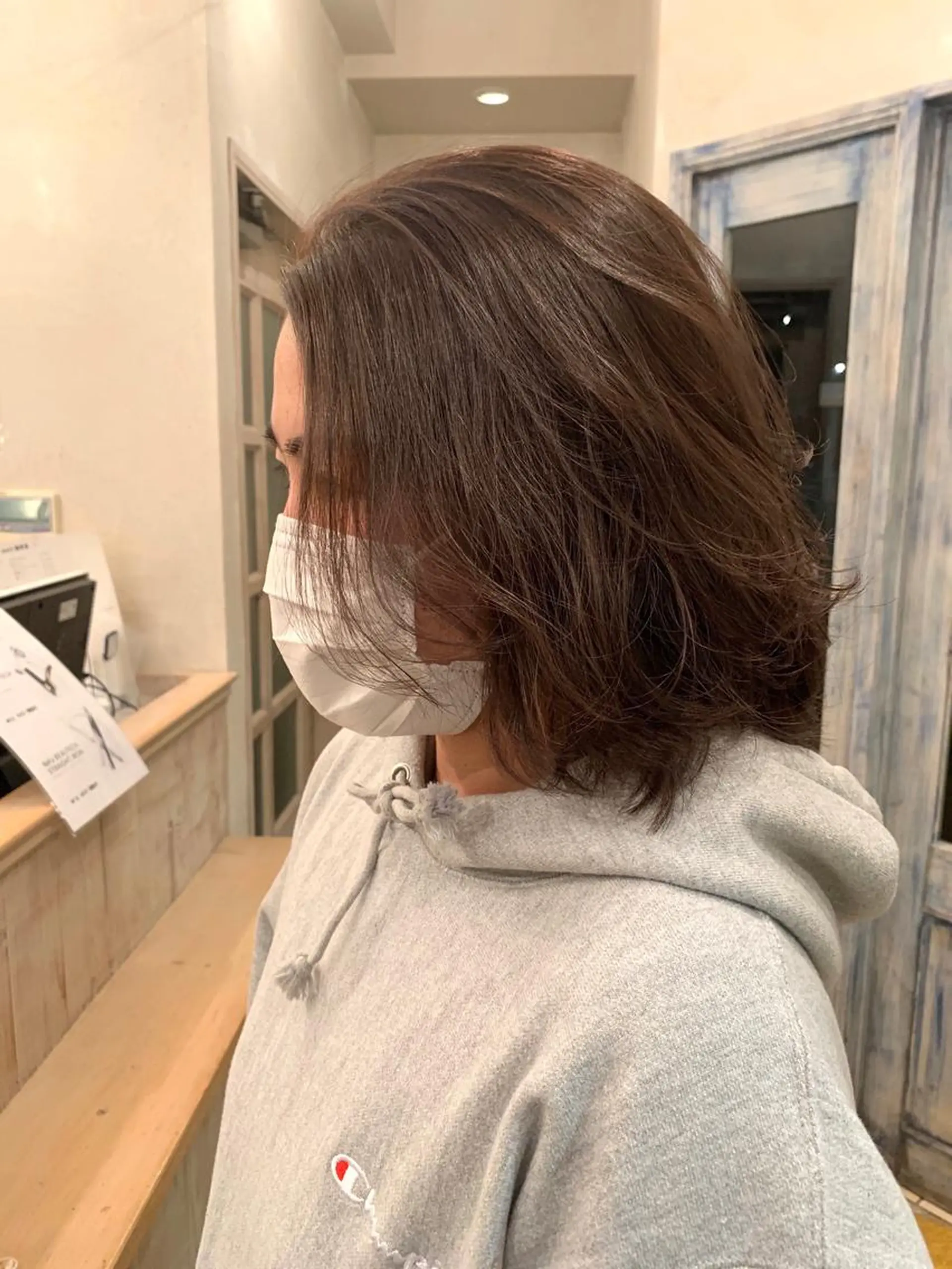 ショート カラー パーマ ショートレイヤー レイヤーカット ショートヘア カット ヘアカラー トリートメント 森 早希絵のヘアスタイル