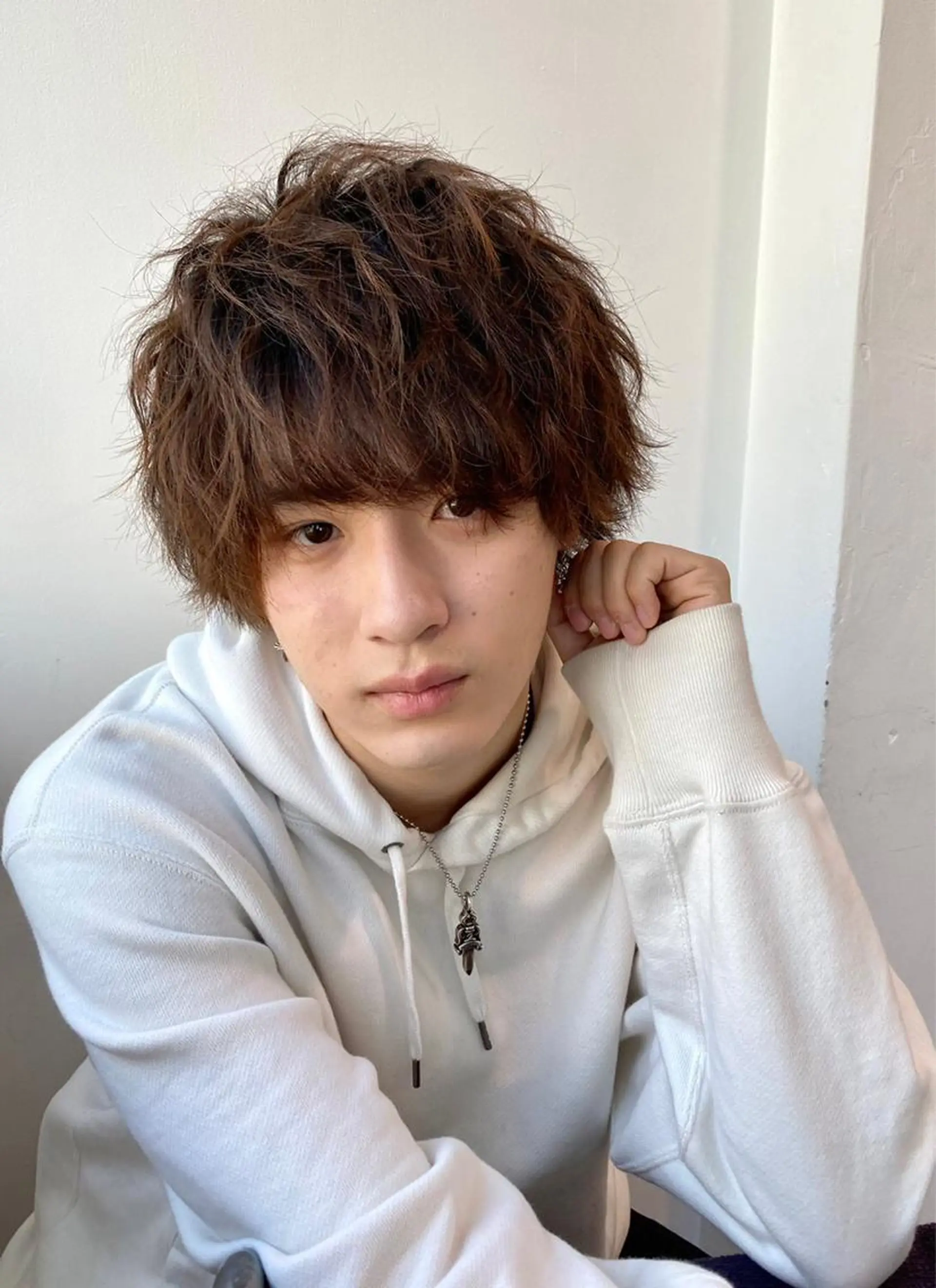 ミディアム カラー ヘアアレンジ ヘアカラー トリートメント ヘッドスパ ヘアセット ✨【公式】渋谷メンズ サロン BLUCK✨のヘアスタイル