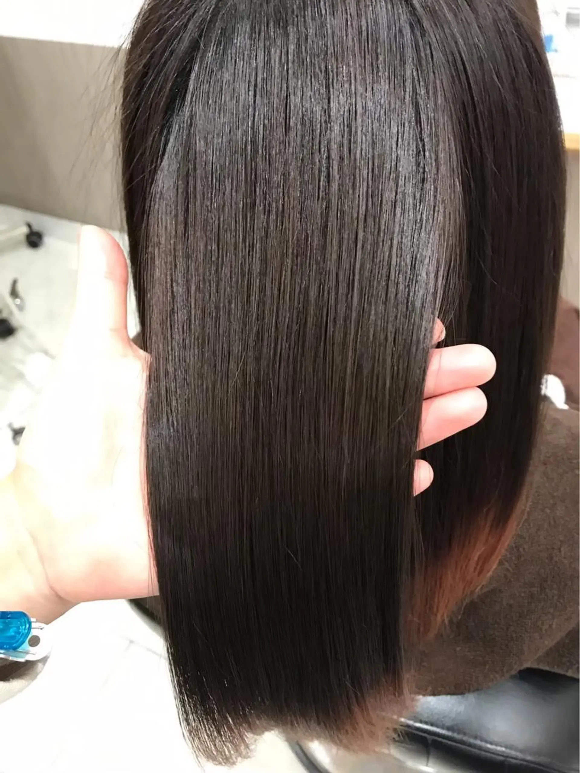 セミロング トリートメント カット トリートメント ケアに特化したサロン shinzaのヘアスタイル