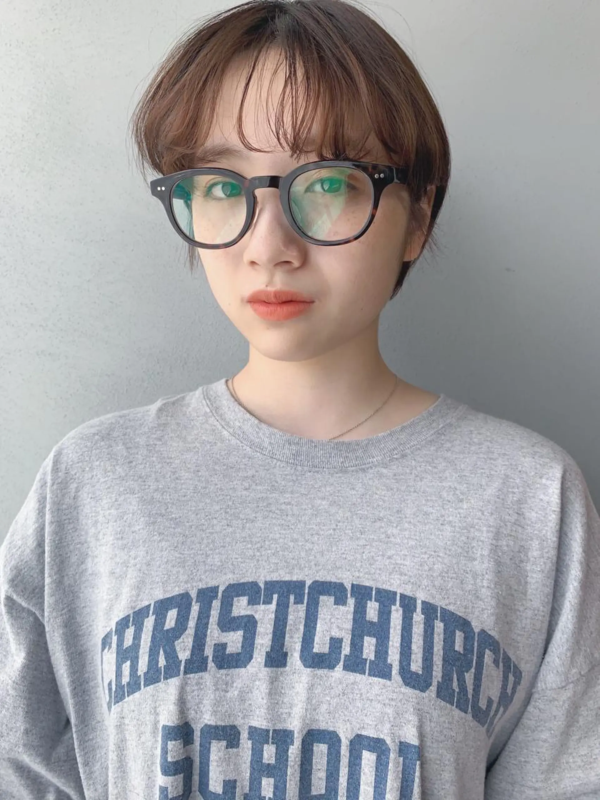 ショート カラー ボブパーマコテ巻き風 パーマNo1深江秀平のヘアスタイル