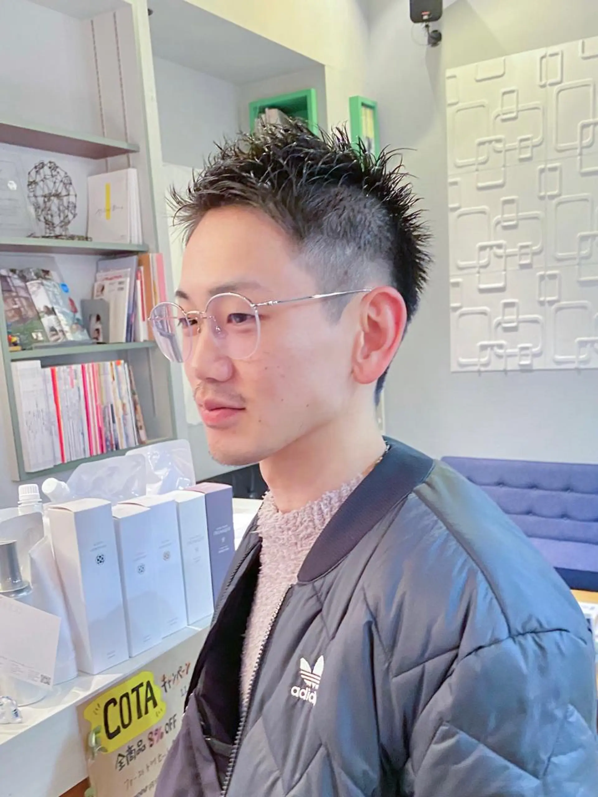 メンズ メンズベリーショート メンズパーマ/フェ ザーパーマ/古川晴輝のヘアスタイル