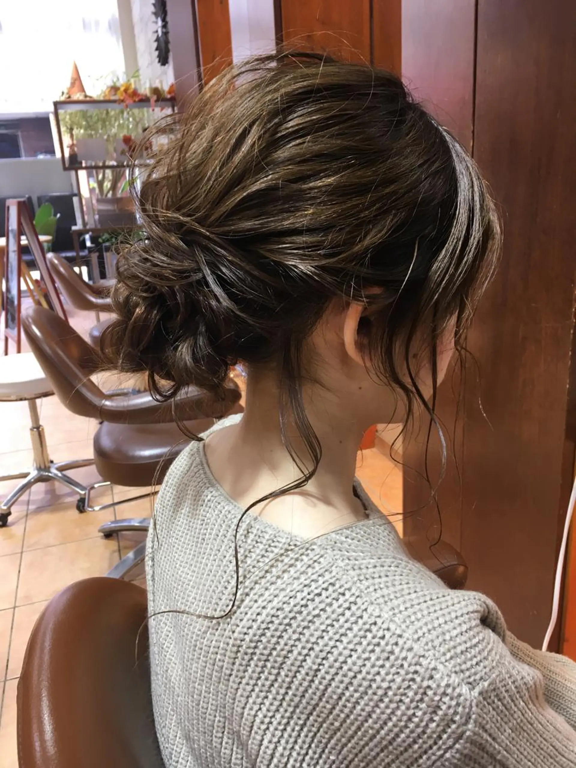 セミロング ヘアアレンジ ✨🌿大人可愛い愛さ れhair🌿✨松本のヘアスタイル