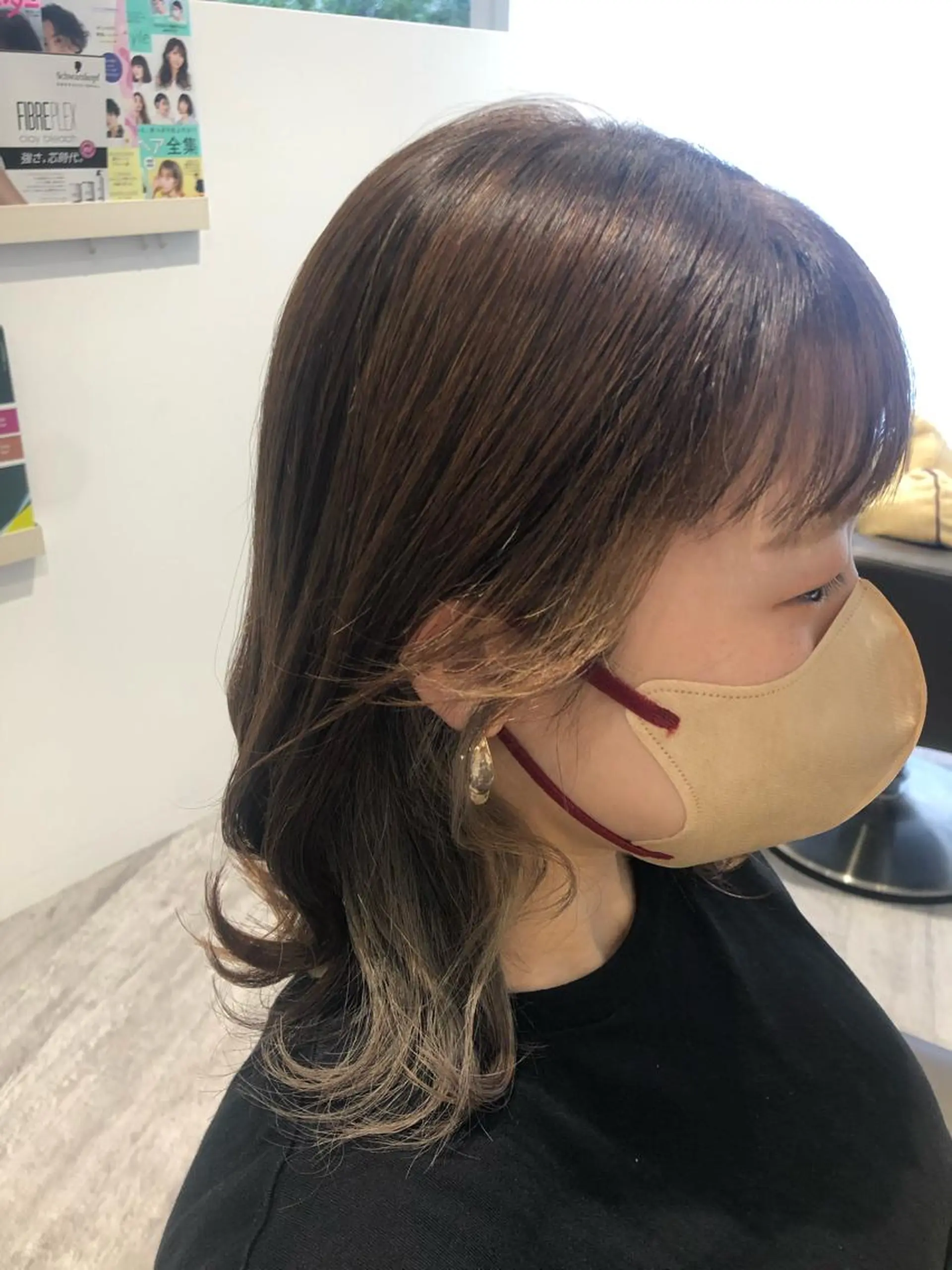 ミディアム カラー カット ヘアカラー トリートメント MignonS 仙幸 大輔のヘアスタイル