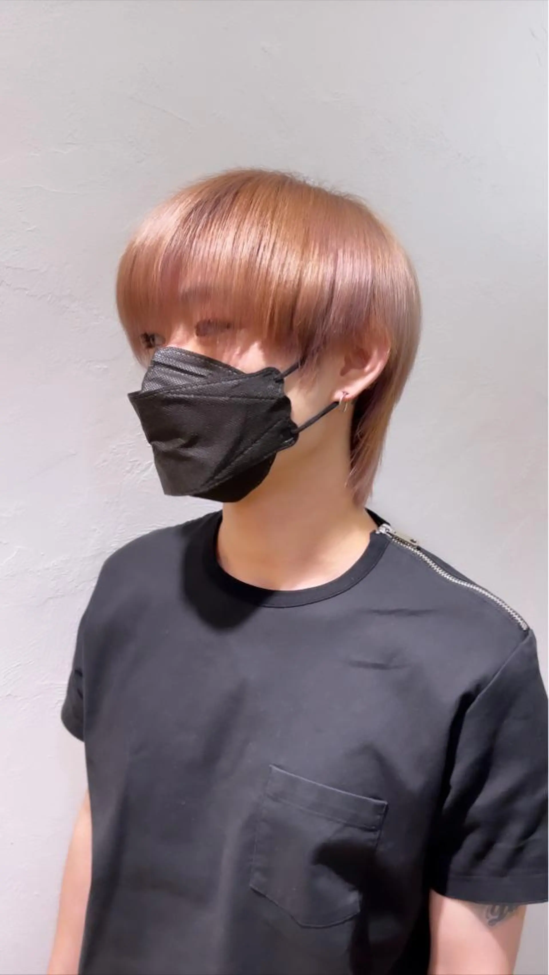 ショート メンズ メンズブリーチ パープルカラー 大人可愛い透明感🌟 小顔・韓国髪🌟野中のヘアスタイル