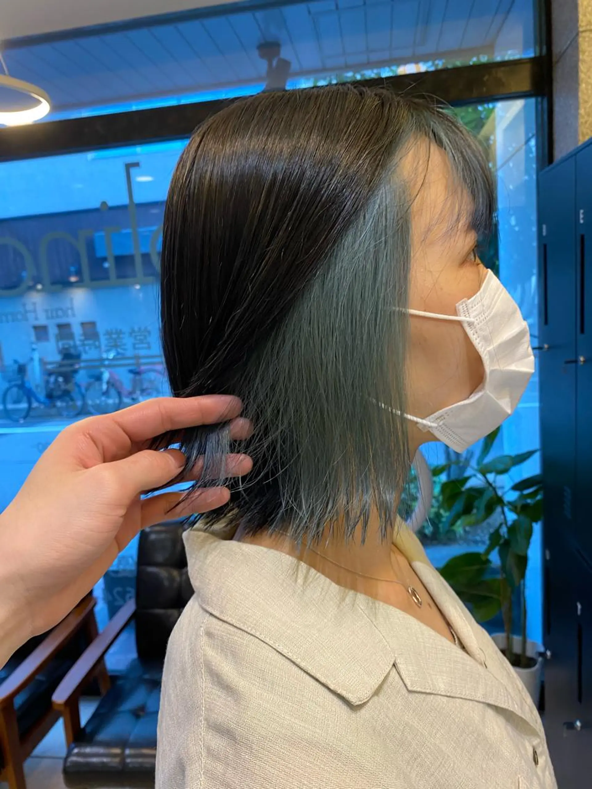 ミディアム カラー ヘアカラー 西田辺/ タカスナオヤのヘアスタイル