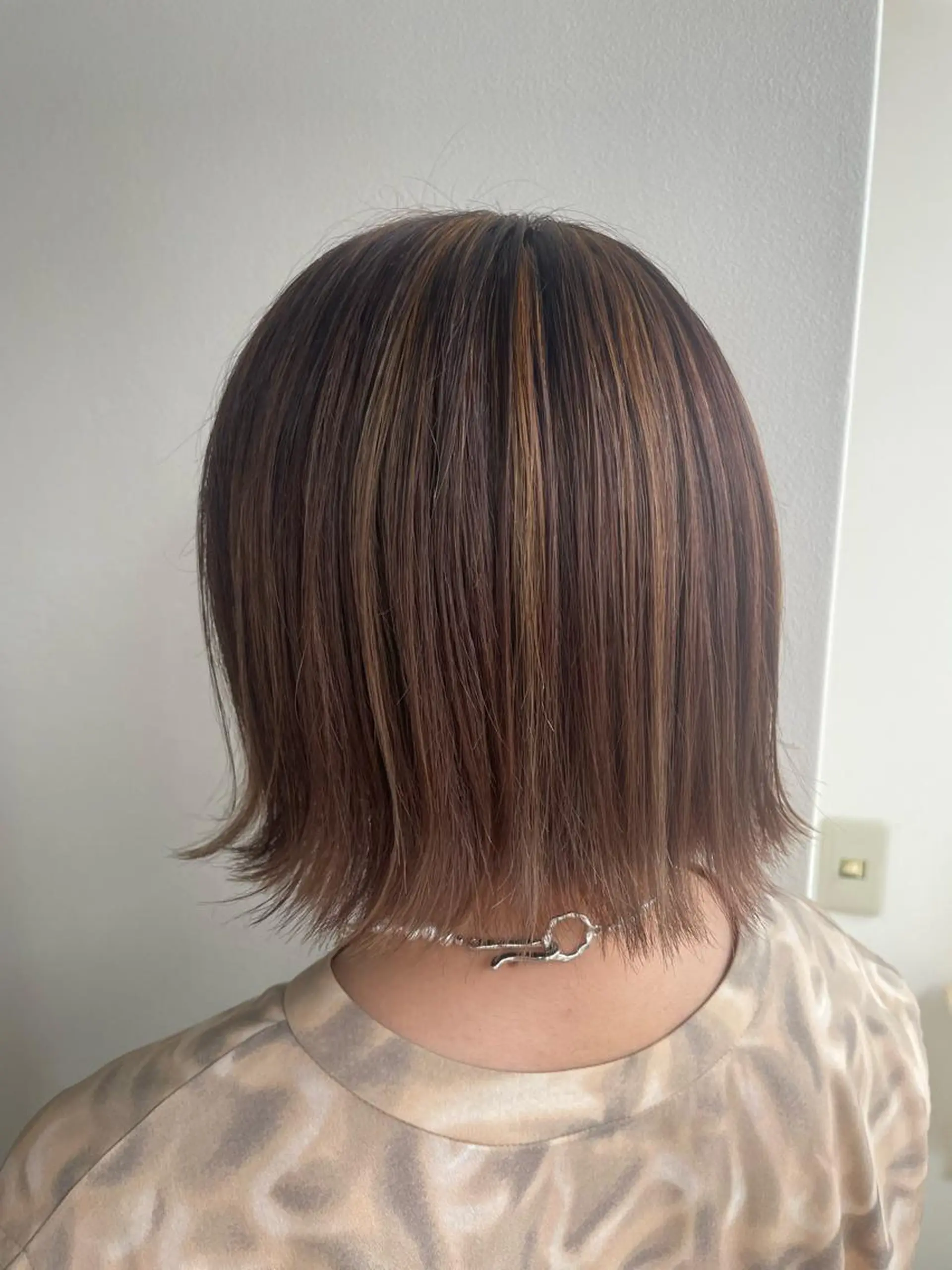 ショート カラー ハイライトカラー メッシュ ハイライト Sherry/R 三川町　木村祐里奈のヘアスタイル