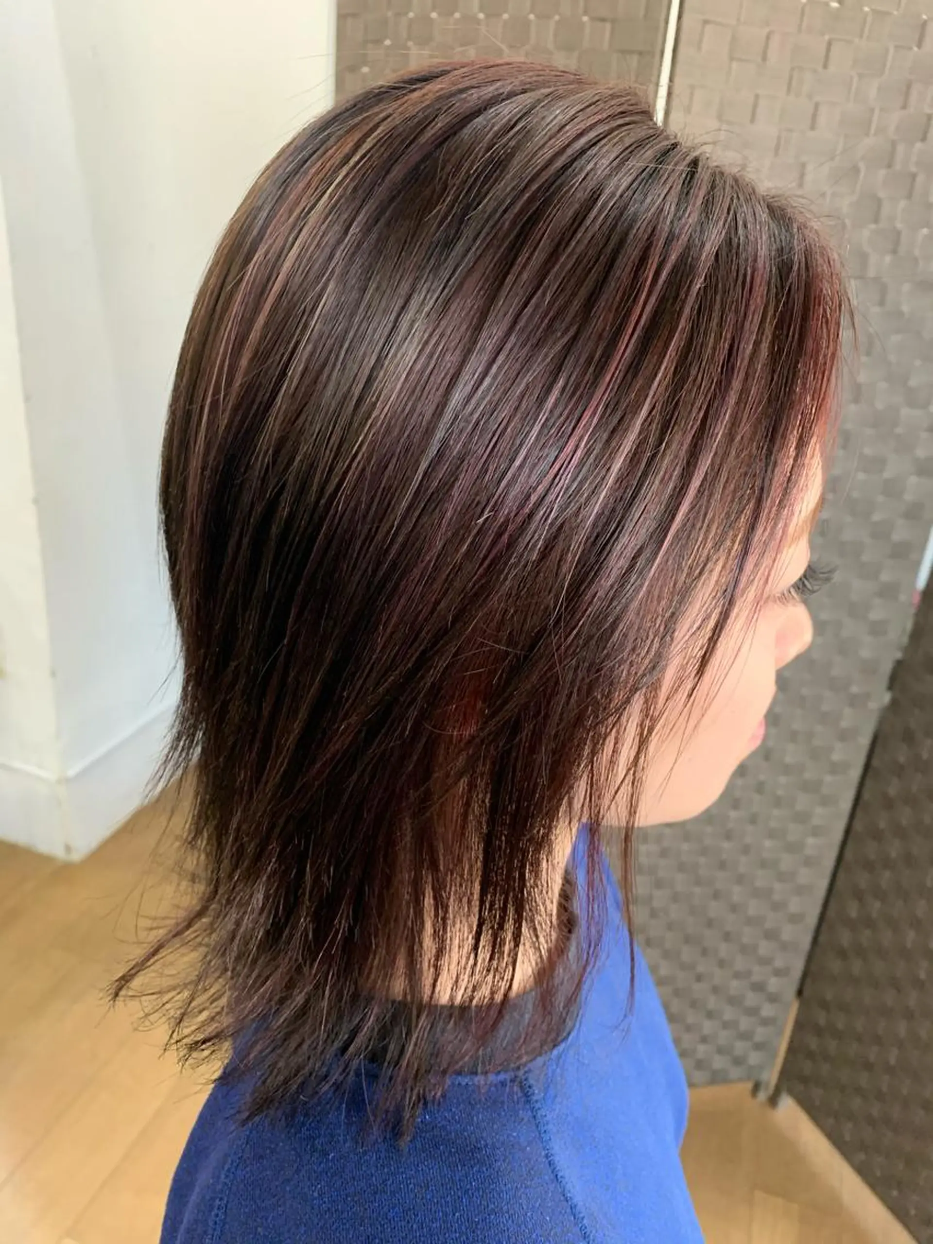 ミディアム カラー ヘアアレンジ R ri R takagiのヘアスタイル