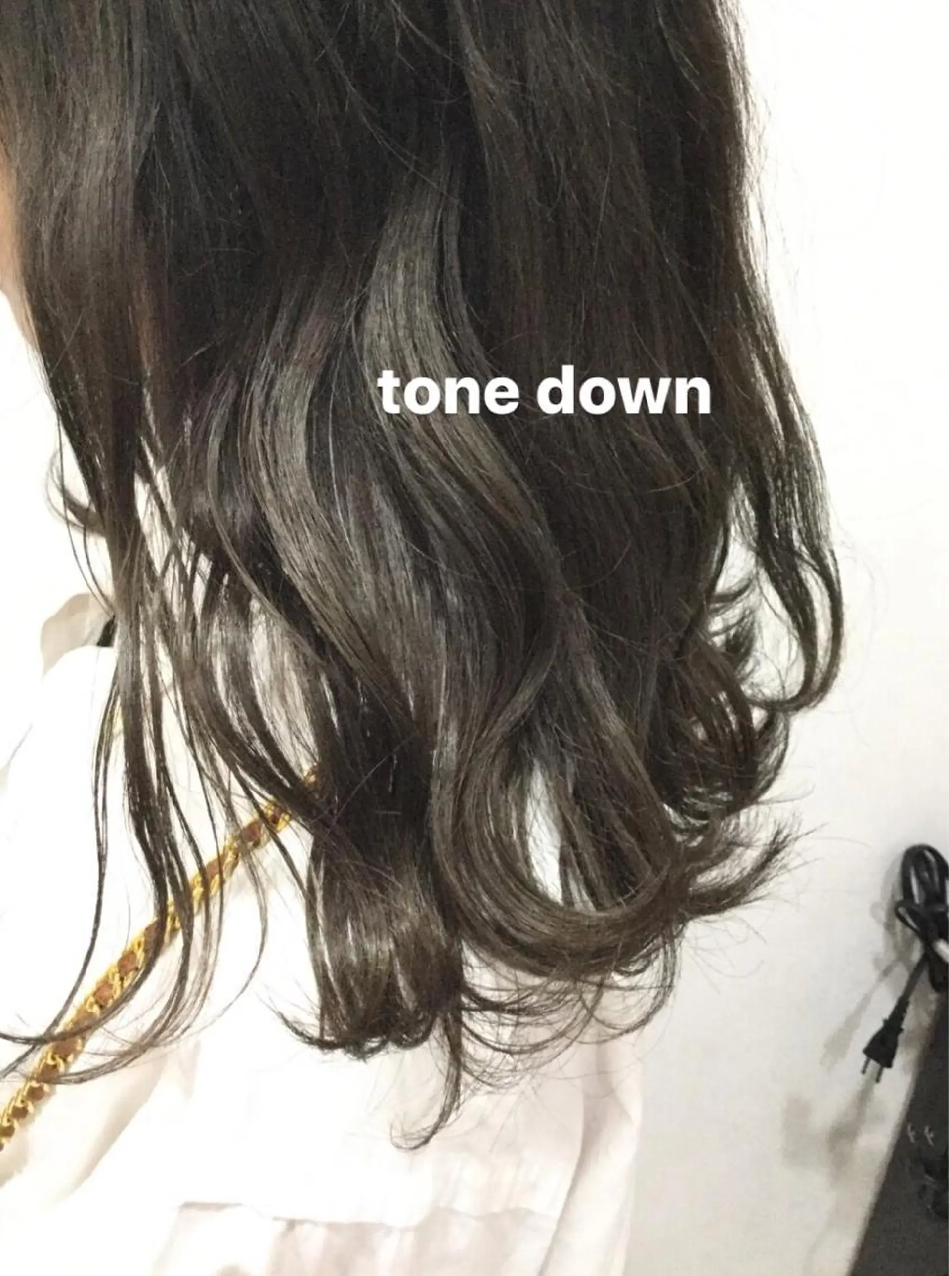 セミロング カラー ヘアアレンジ 脱白髪染め美容師 竹内涼乃のヘアスタイル