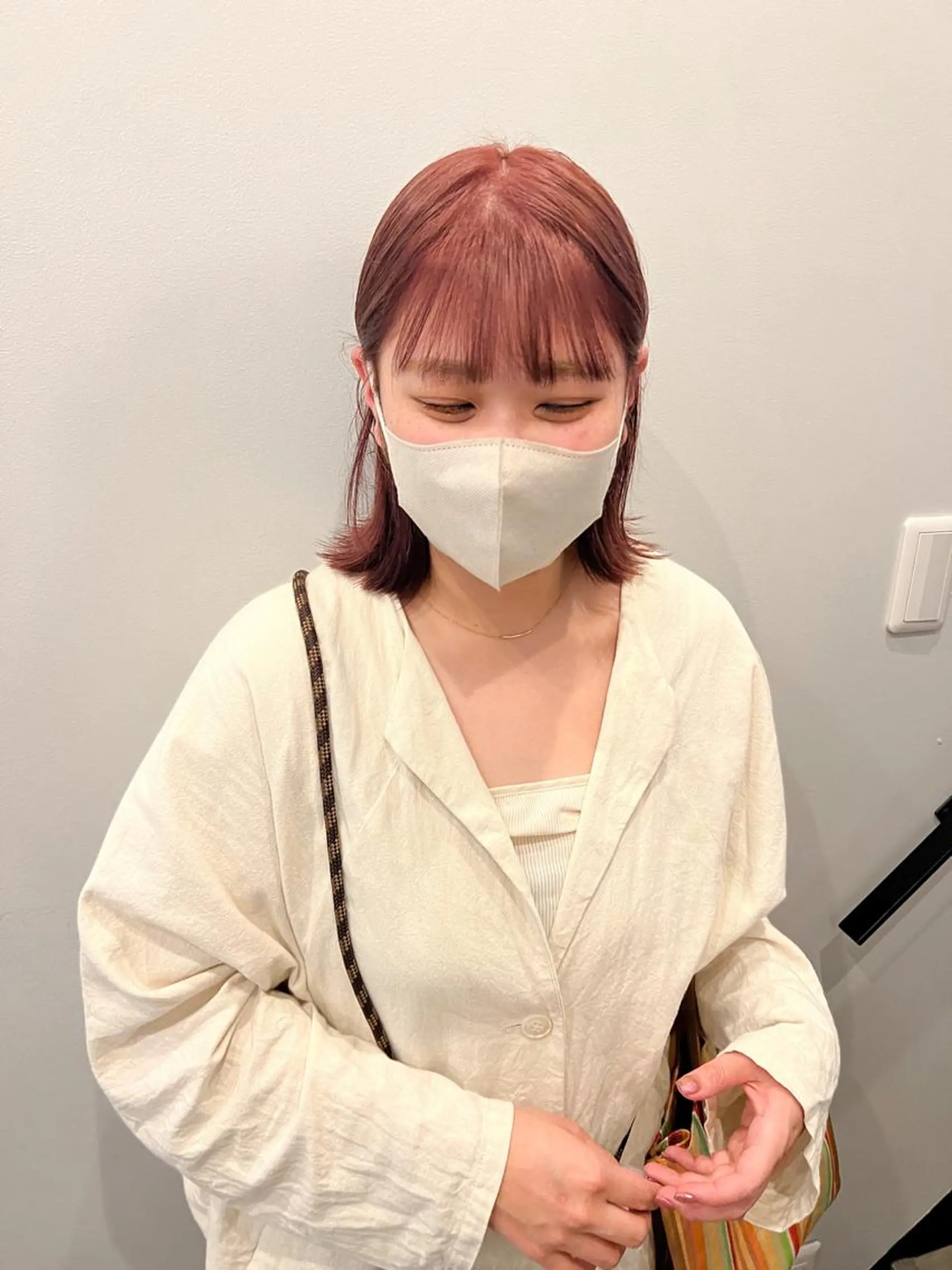 ミディアム カラー ブリーチ ヘアカラー wカラー 指名No1かけるのヘアスタイル