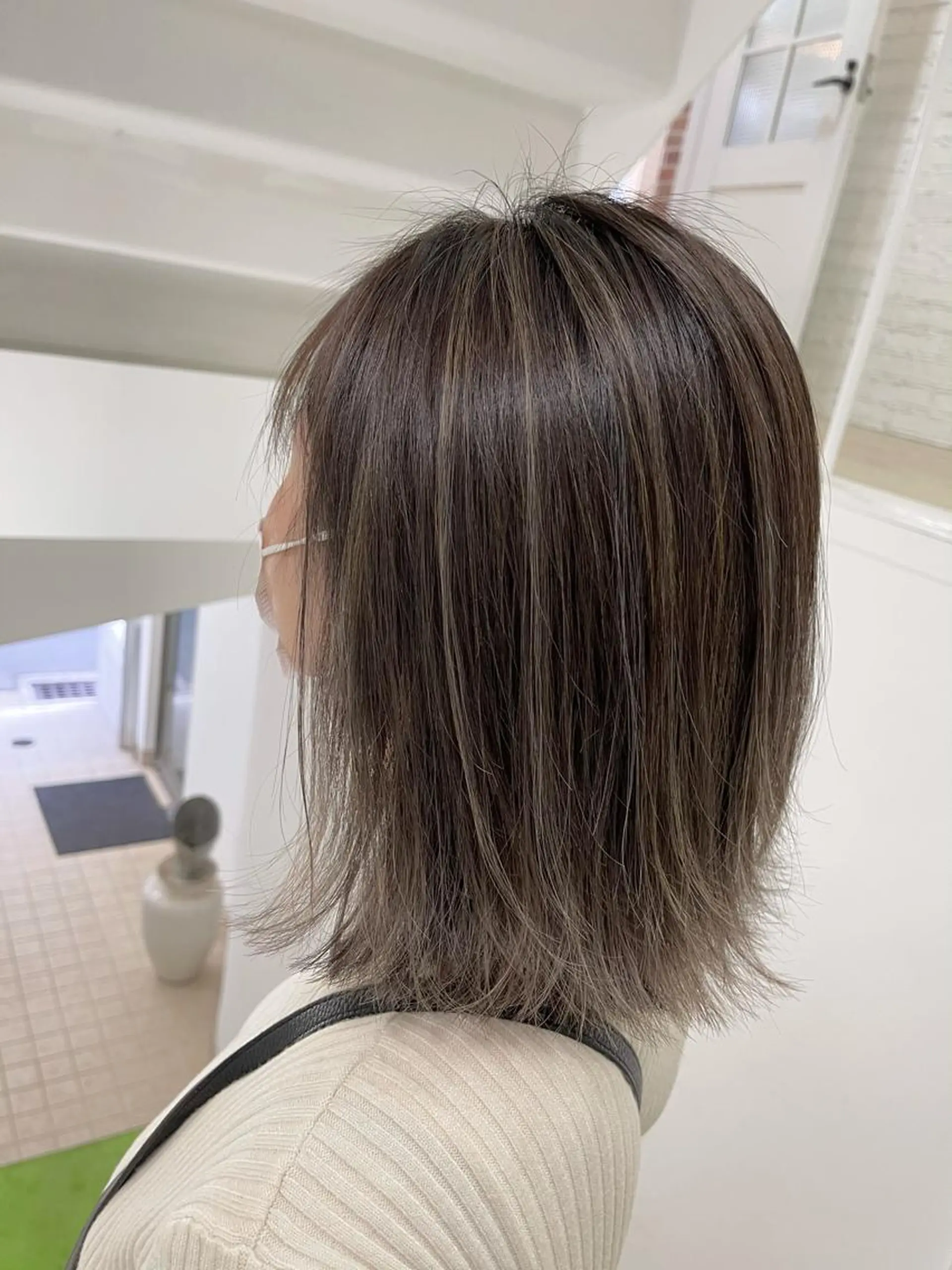 セミロング カラー Reb_keiji 👑小倉圭司のヘアスタイル