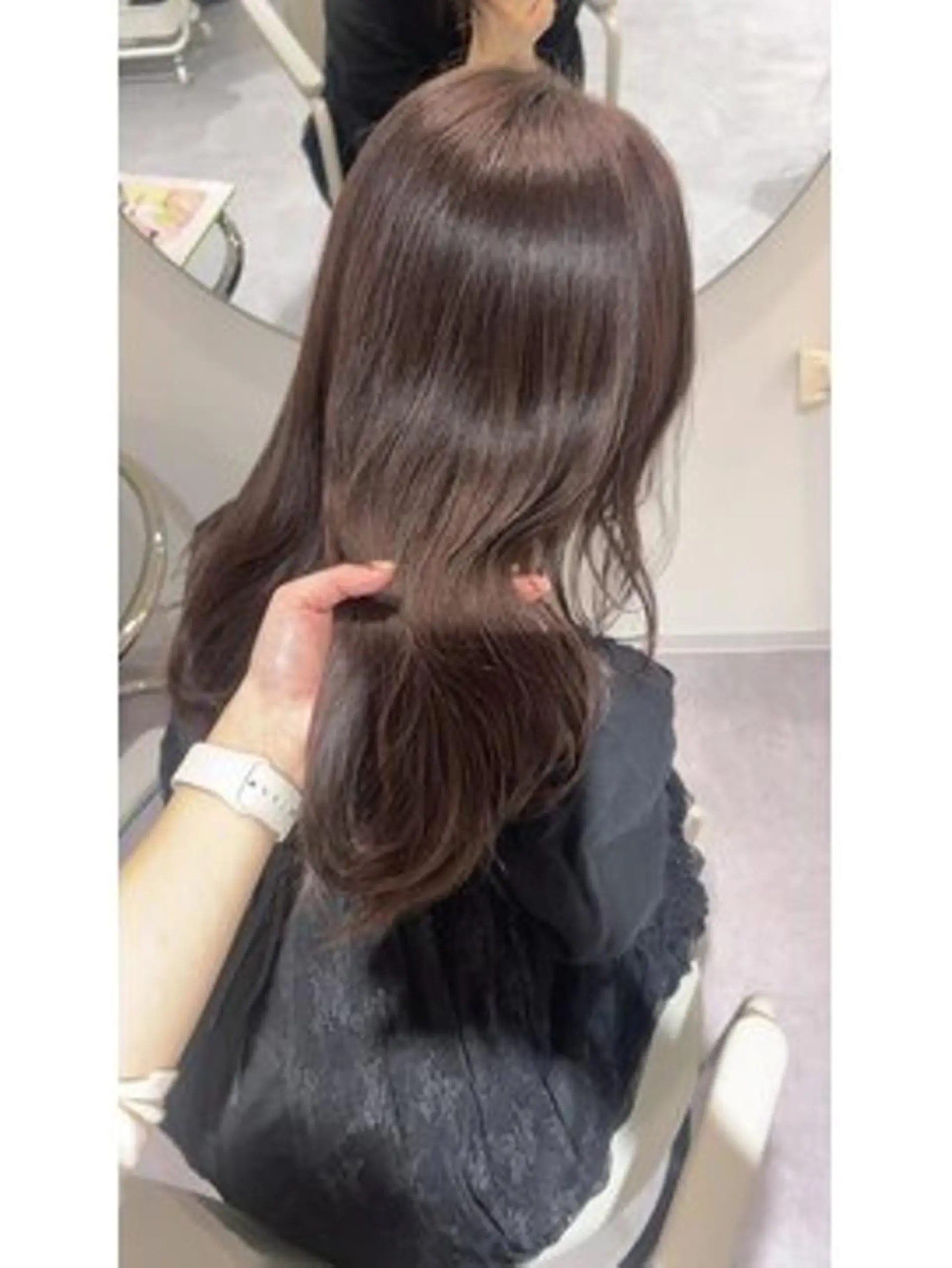 ミディアム カット ヘアカラー トリートメント ✂ショートボブ専門 津川里緒✨️のヘアスタイル