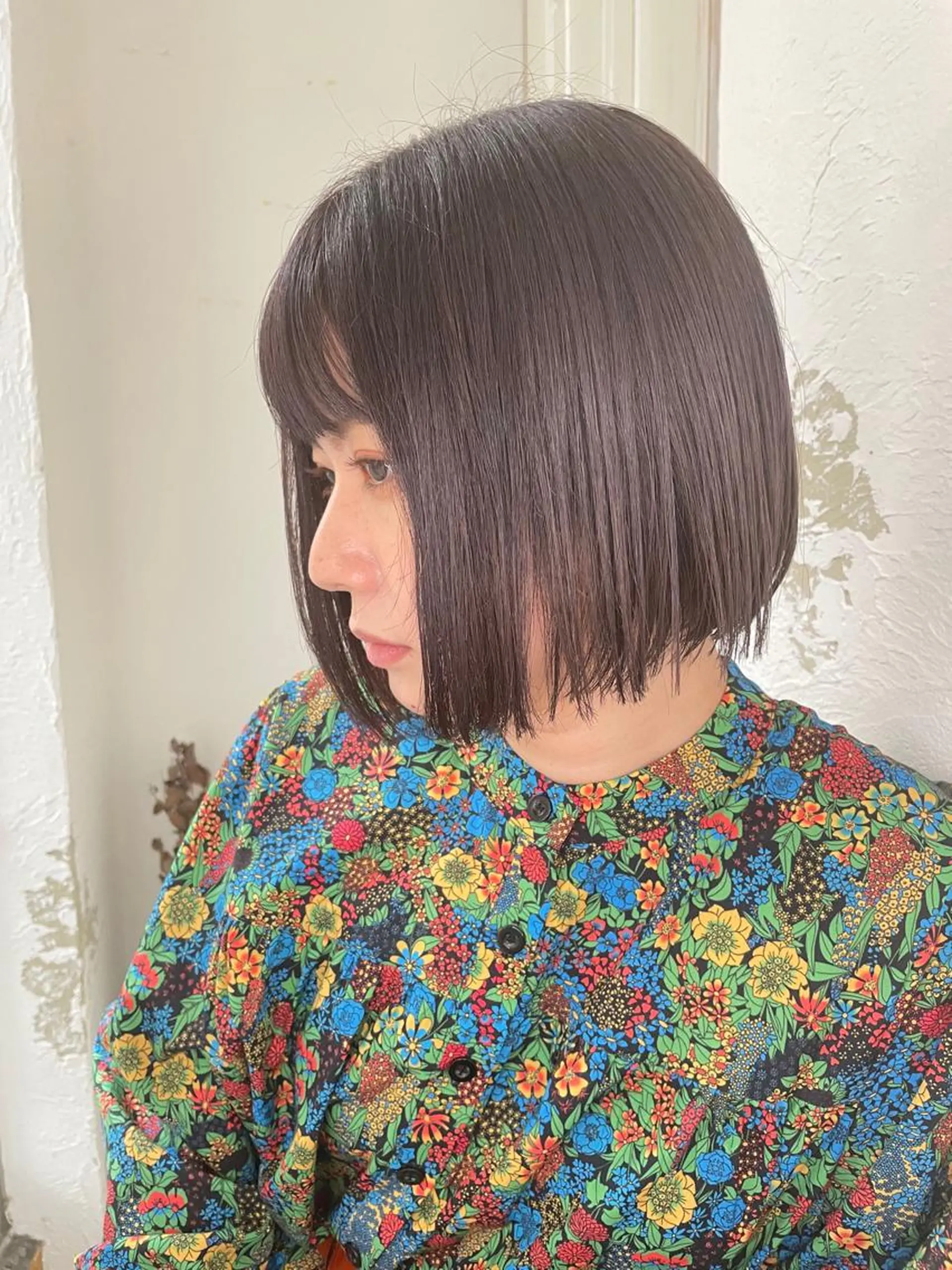 ミディアム カラー トリートメント fio マナミのヘアスタイル