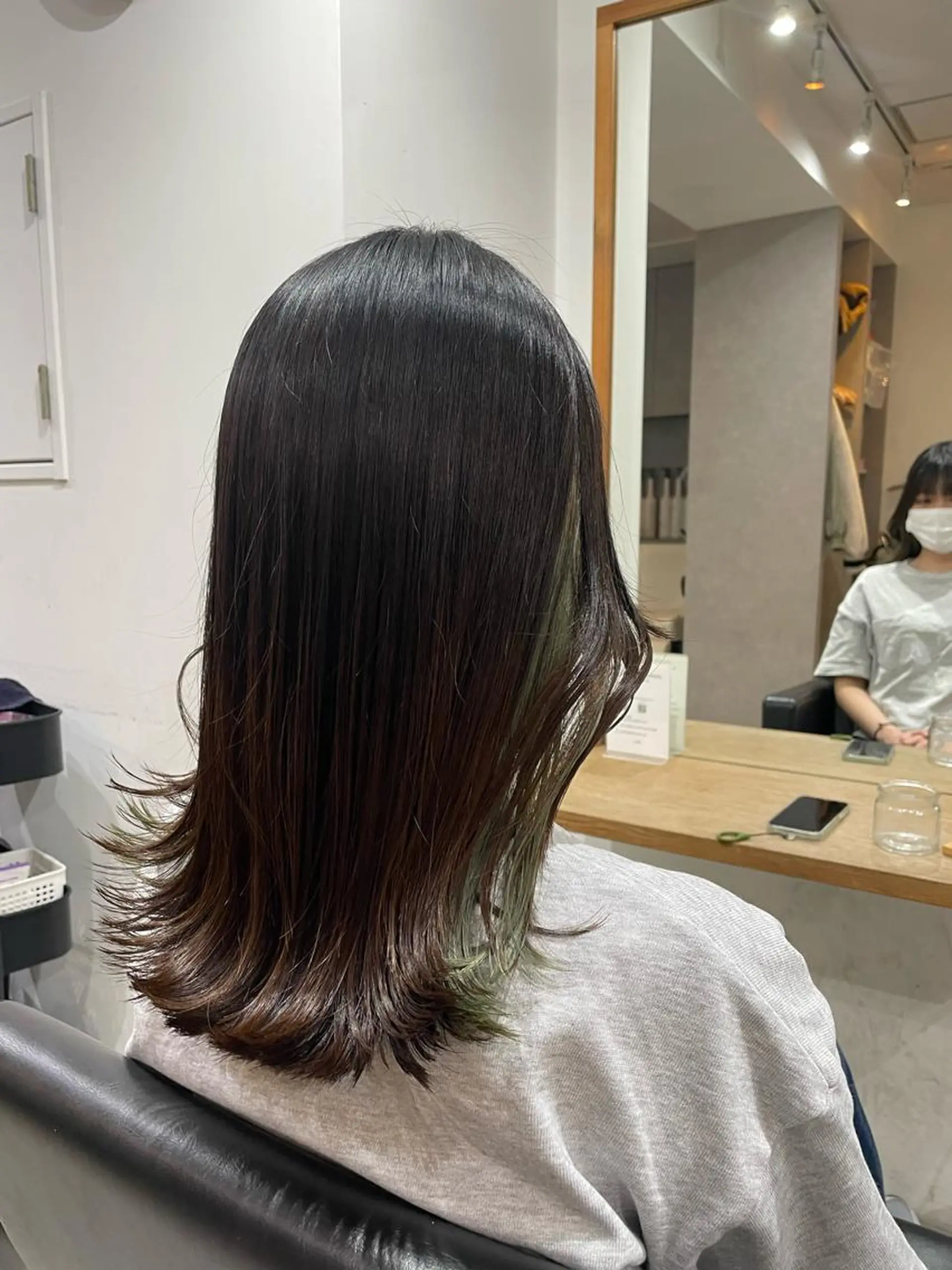 ミディアム 🐬脱白髪染めカラー 清水大世🐬のヘアスタイル