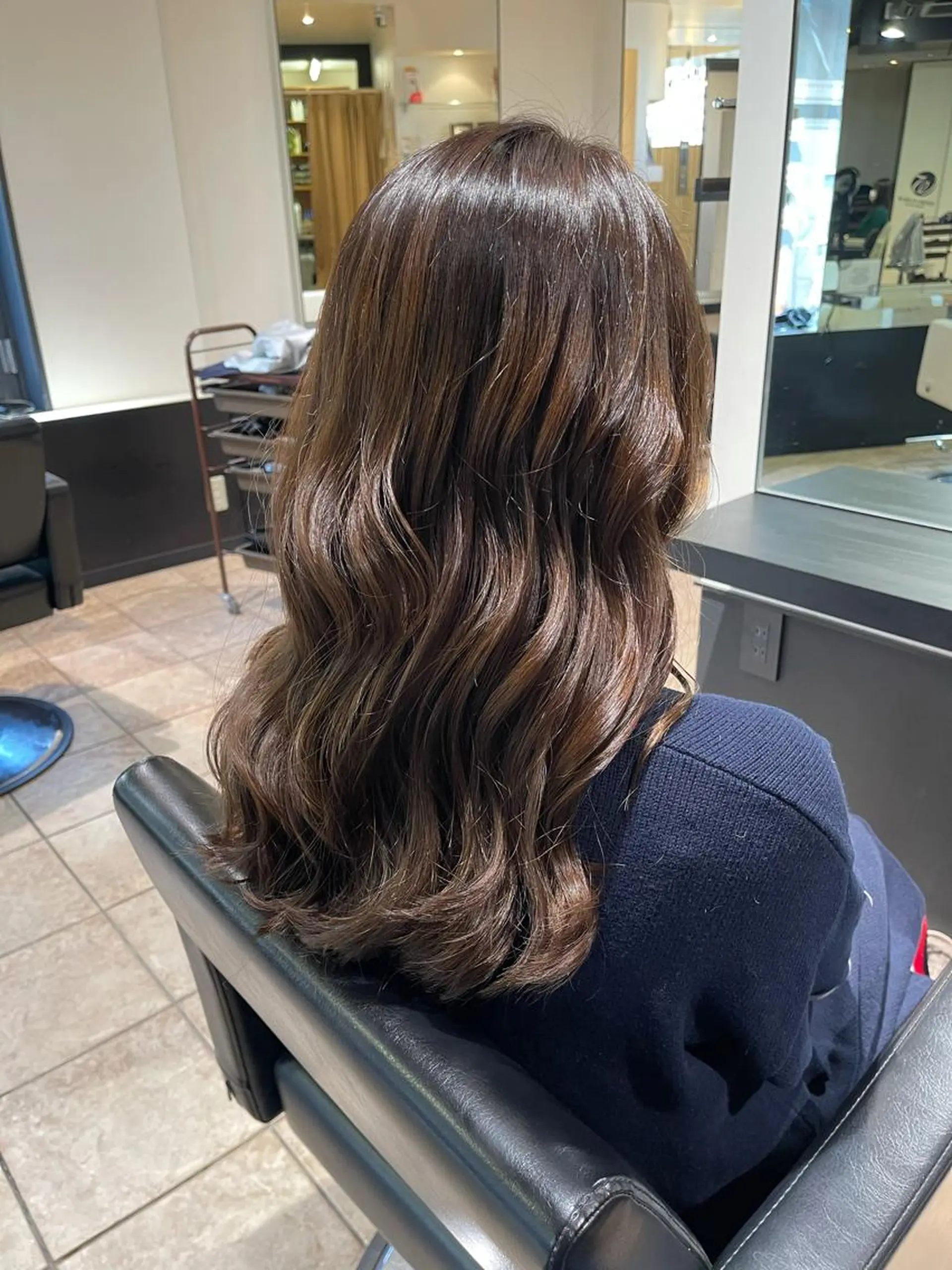 ミディアム カラー イルミナカラー 川崎 龍馬のヘアスタイル