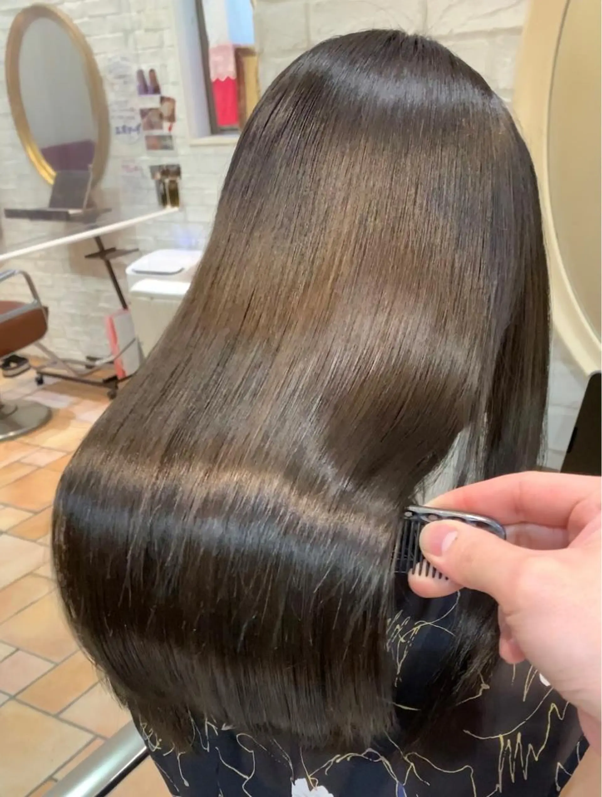 ロング 縮毛矯正 cieca所属・カットモデル募集中 大原龍のヘアスタイル