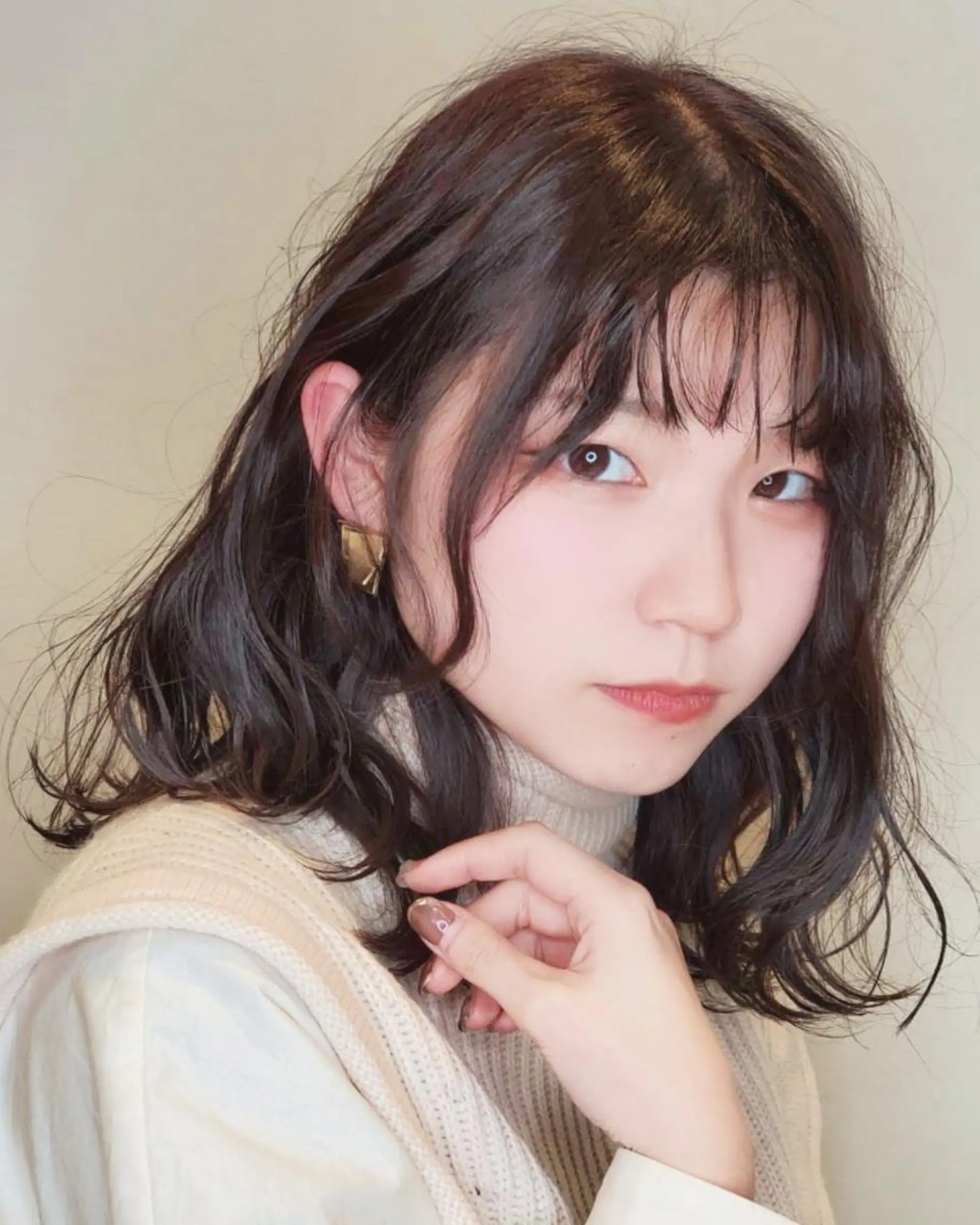 セミロング カラー カット ヘアカラー 社内カット講師・店長 菅原賢一のヘアスタイル