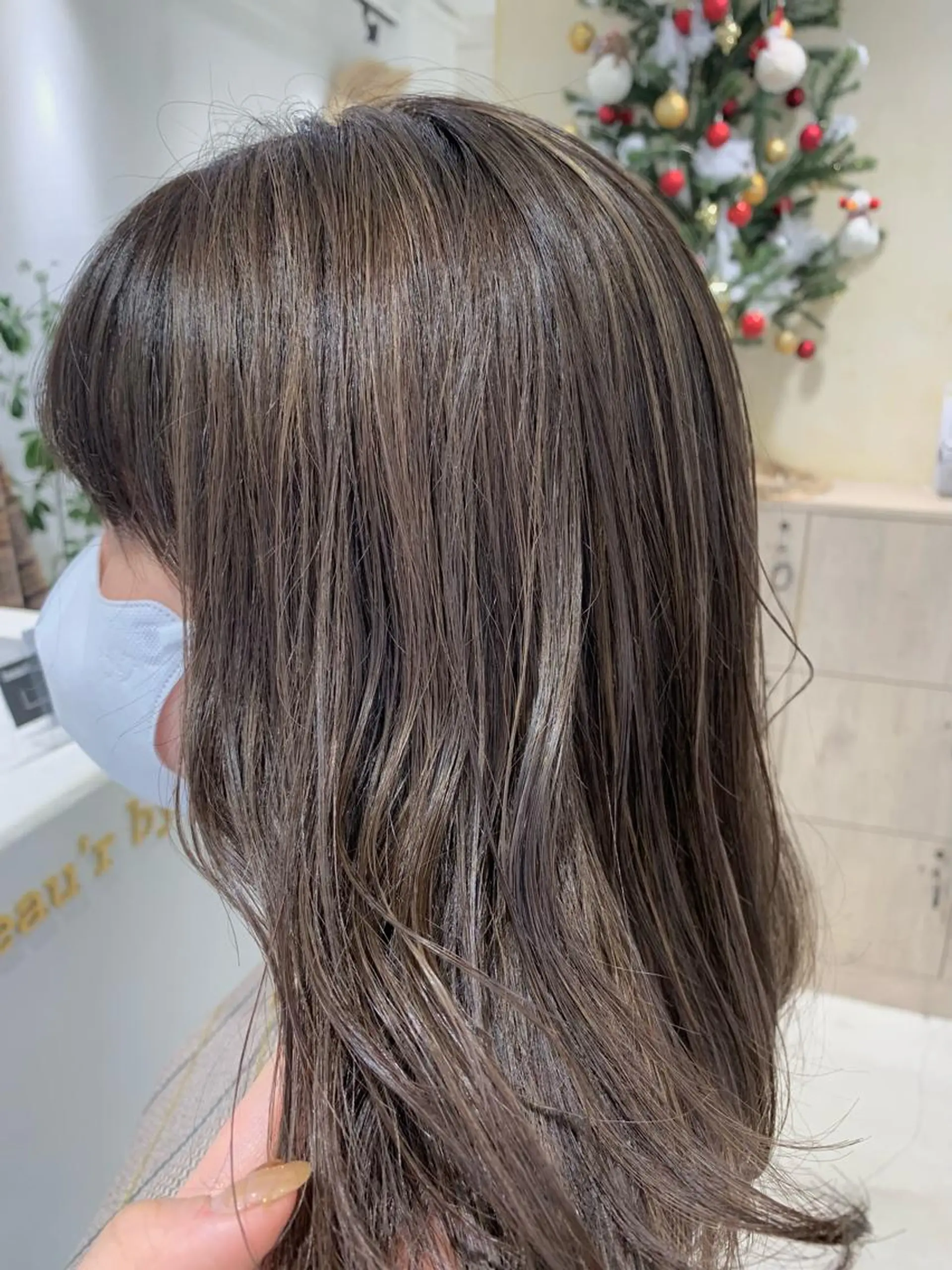 セミロング カラー カット ヘアカラー ボブ/美髪矯正 /佐藤　奈巳のヘアスタイル