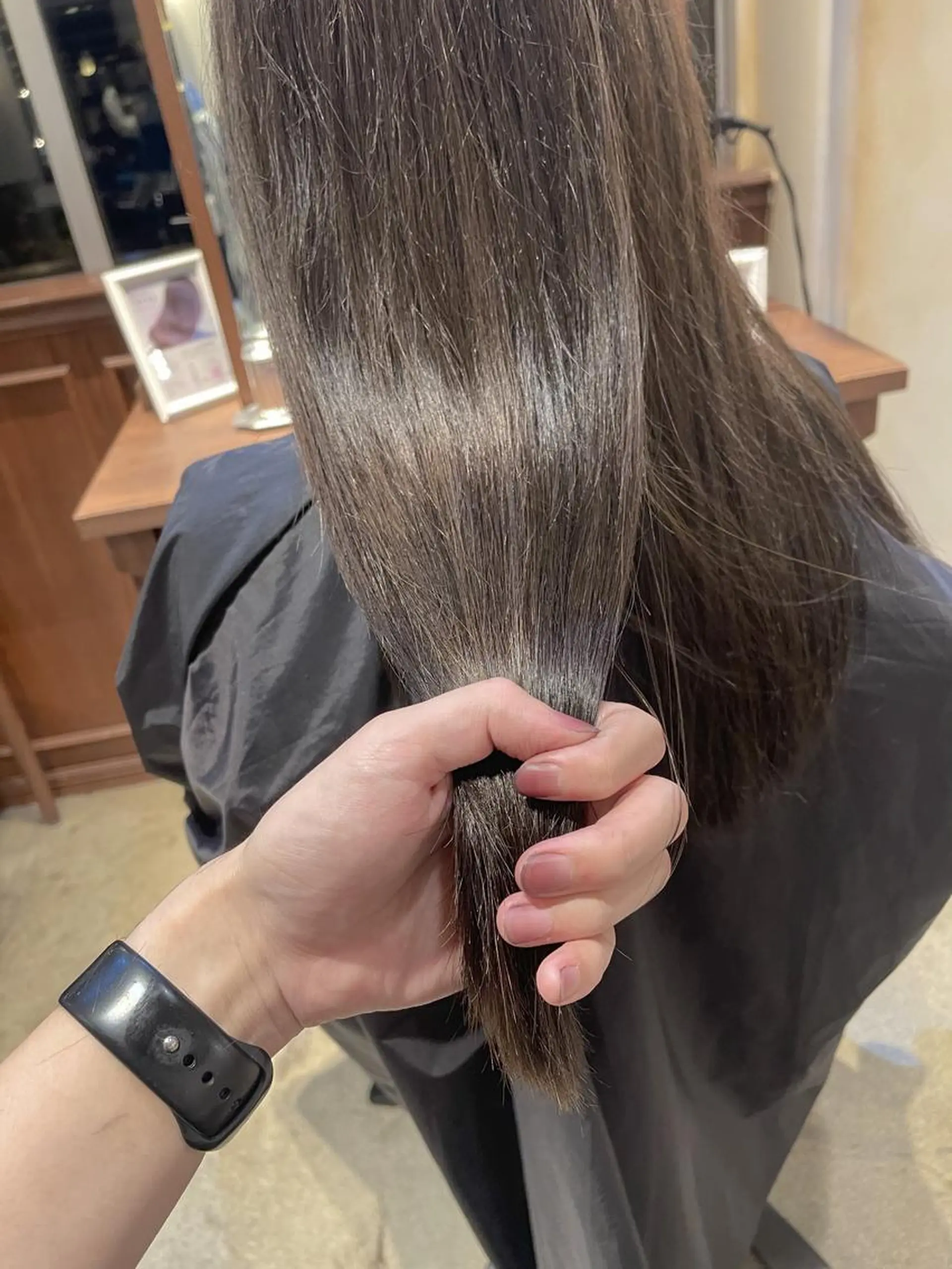 セミロング カット ヘアカラー 縮毛矯正 トリートメント シンタニナオト /梅田茶屋町のヘアスタイル