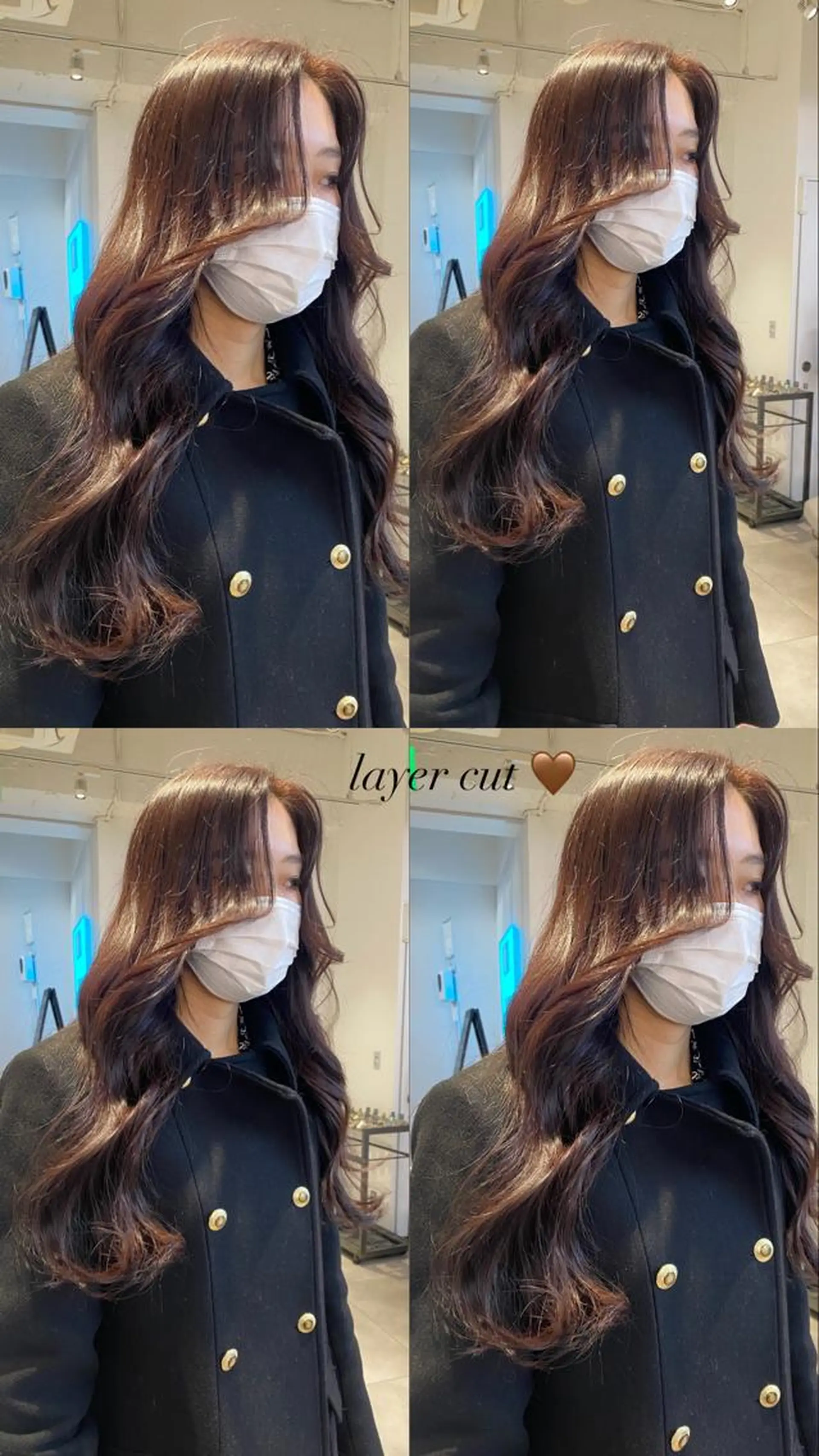 ロング カット ヘアカラー トリートメント レイヤーカット カノン🩷のヘアスタイル