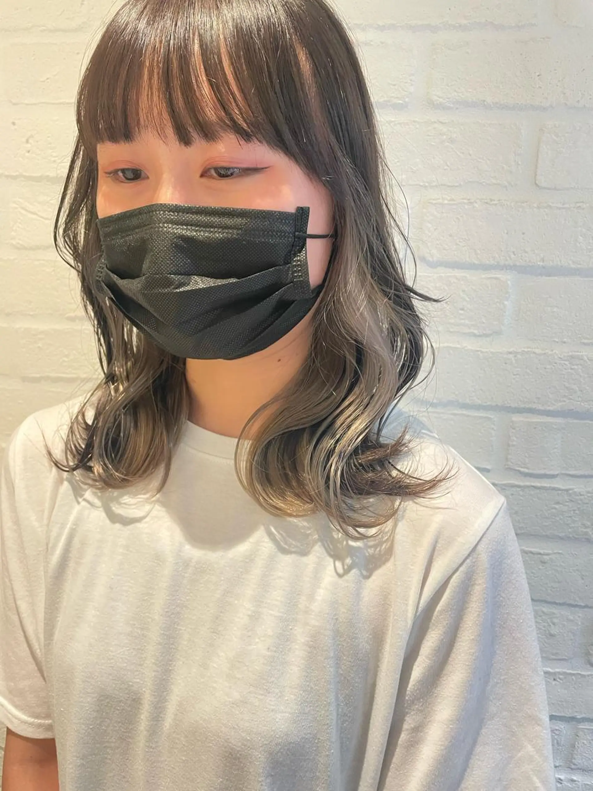 ミディアム カラー カット ヘアカラー トリートメント hisano / ハイトーン・透明感のヘアスタイル