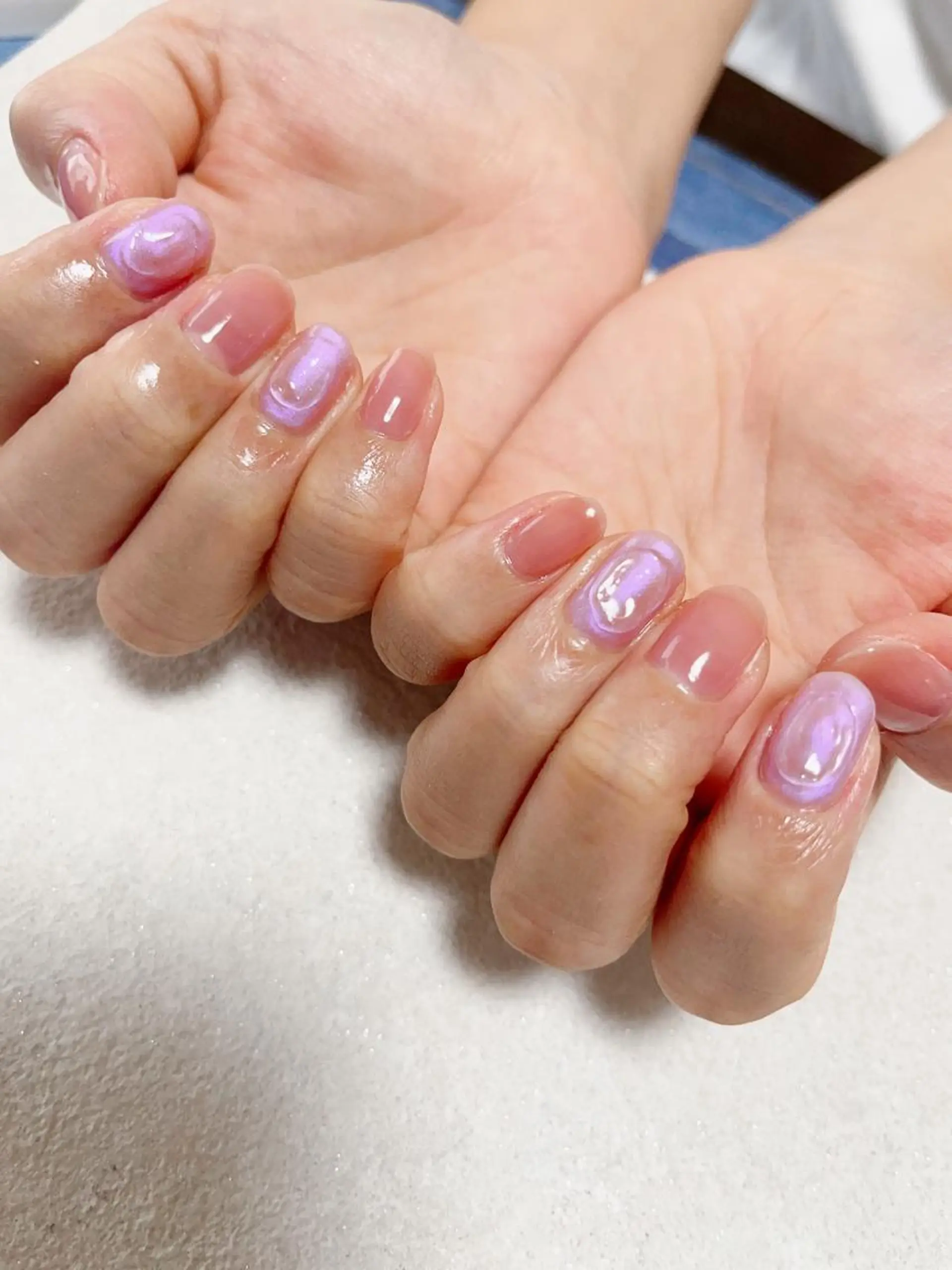 ネイル オーロラネイル フラワーネイル フットネイル フレンチネイル ジェルネイル ハンドネイル Mogu nail 二子玉川のネイルデザイン