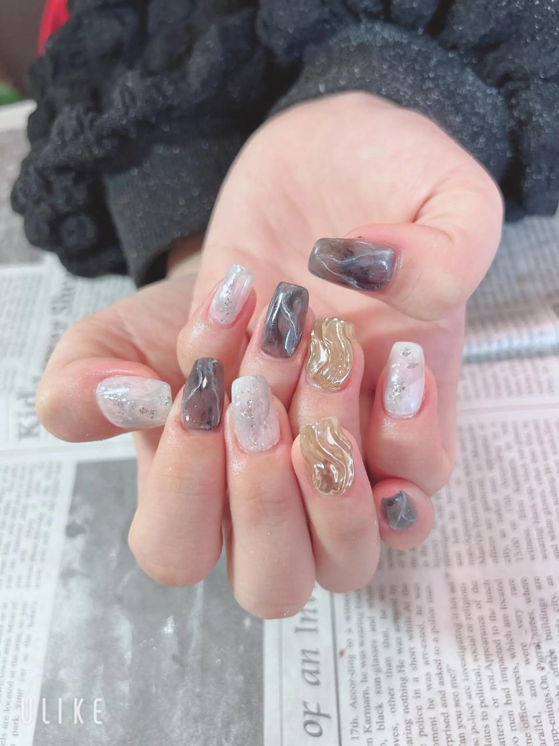 ネイル ミラーネイル ハンドネイル ハンドケア 森山 舞のネイルデザイン