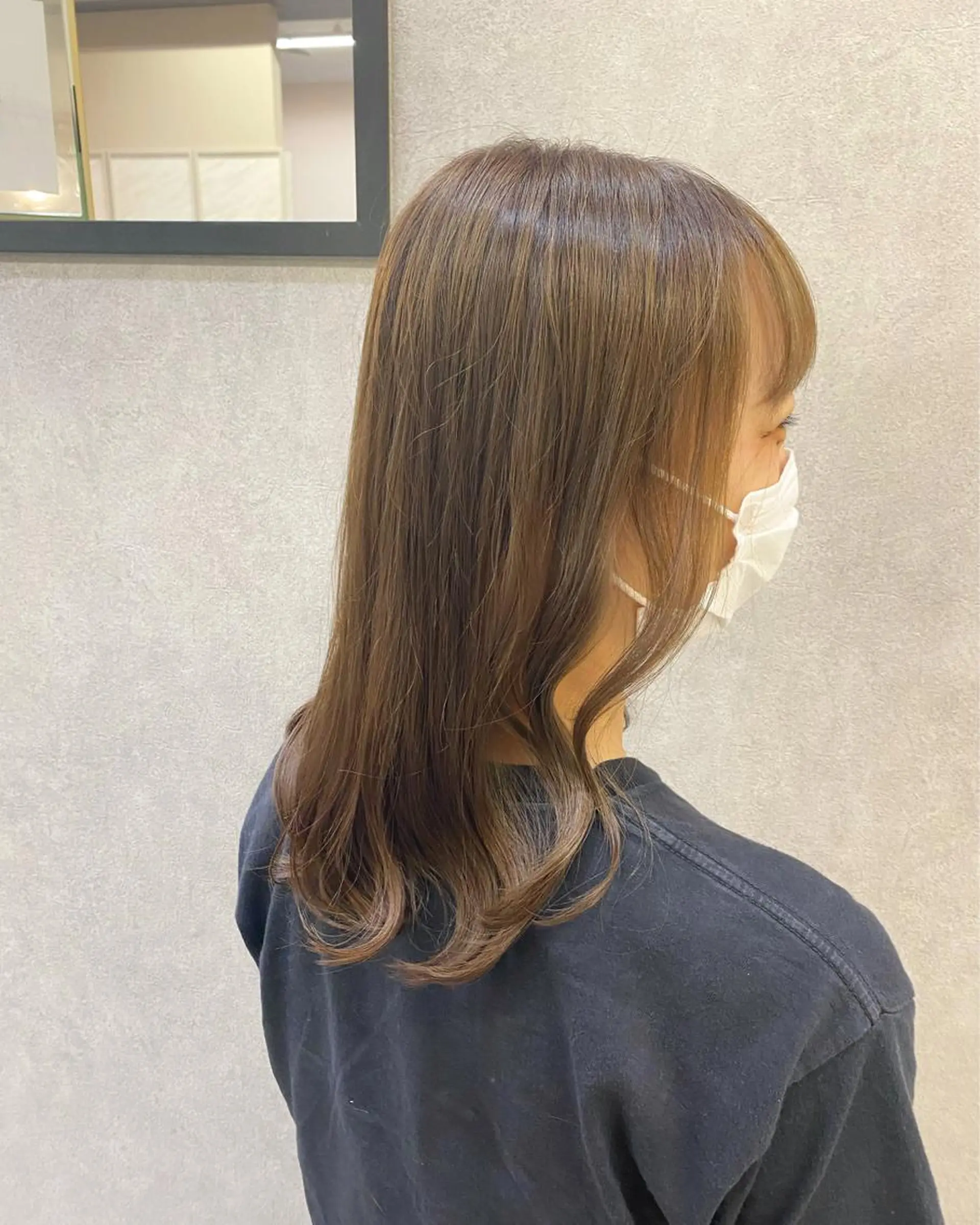 セミロング カラー Becky Lash 小倉店所属・アイブロウWAX 🌷モデル募集中🌷のマツエク・マツパデザイン