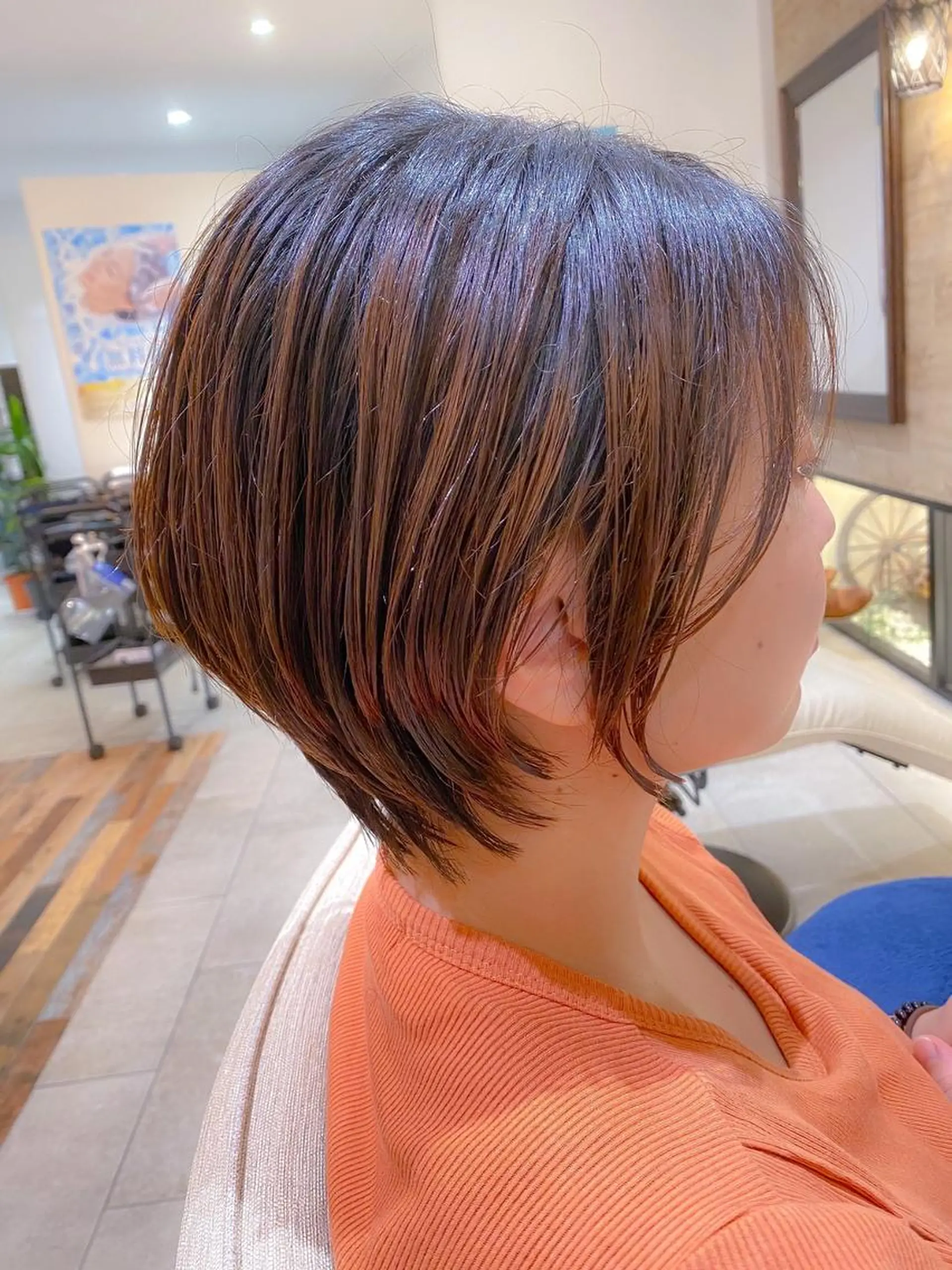 ショート カラー ショートボブ ボブ 似合わせカット ショートヘア カット 🌟ナチュラルヘア 🥇佐藤☘️のヘアスタイル