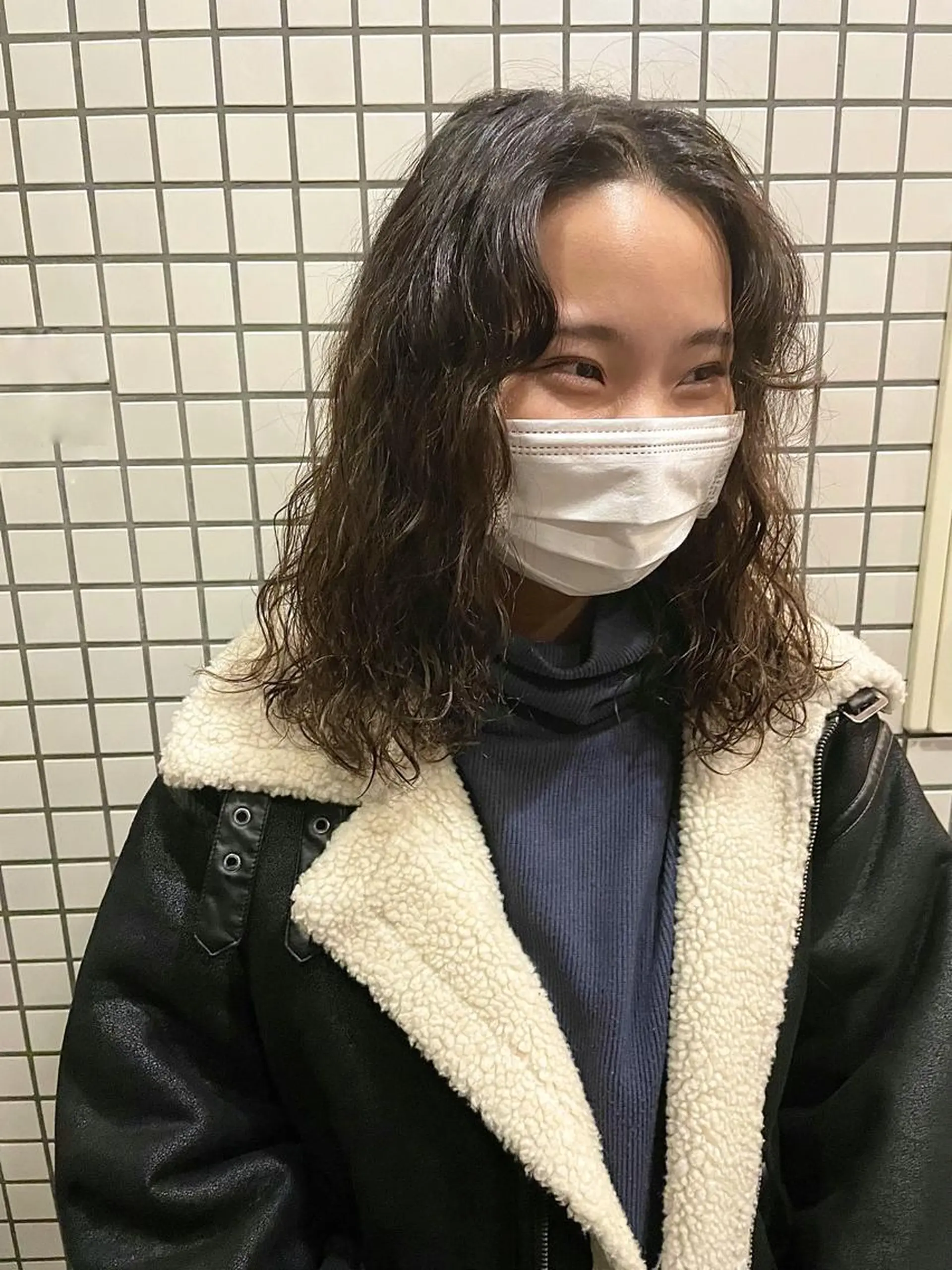 セミロング パーマ 杉村 未来のヘアスタイル