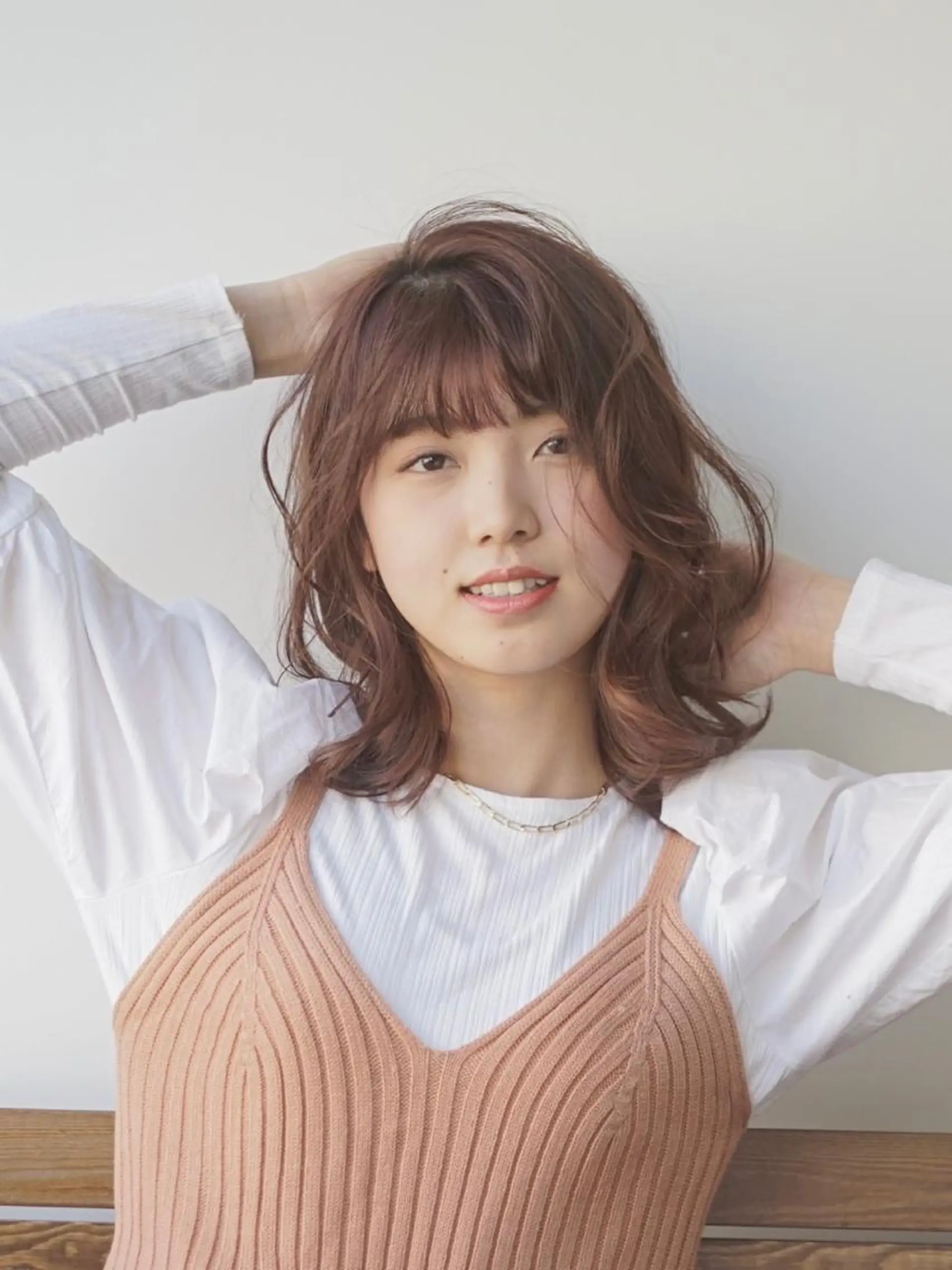 ミディアム カラー カット ヘアカラー トリートメント 骨格/顔タイプ/ パーソナルカラー菅原のヘアスタイル