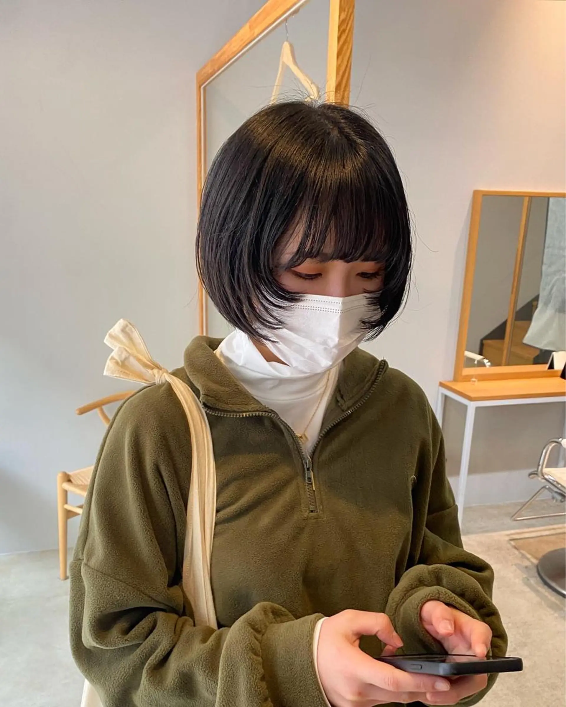 ショート レイヤーカット カット F-card所属・shiga mariaのヘアスタイル