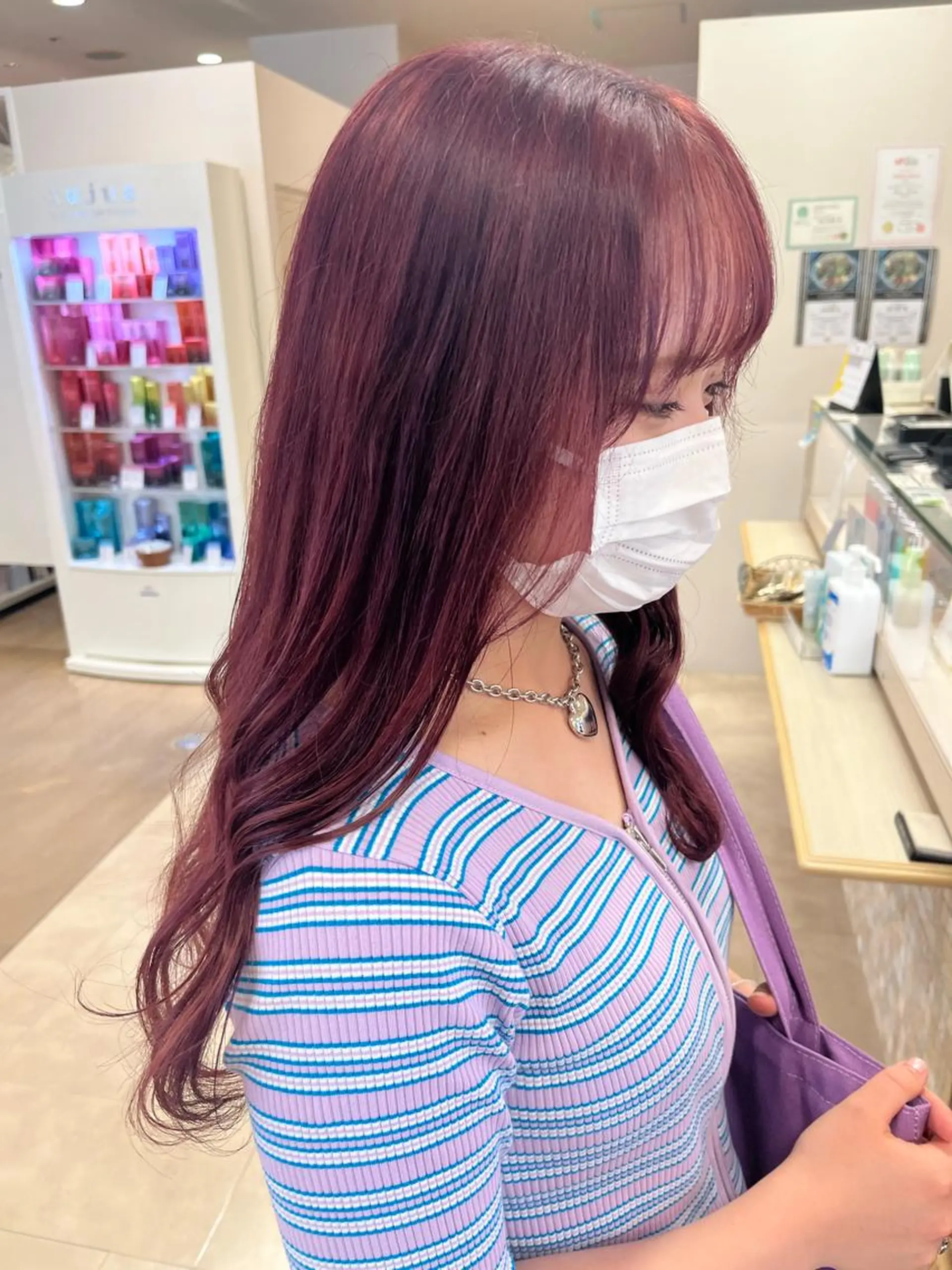 ミディアム カラー カット ヘアカラー トリートメント 暖色専門美容師🎀 お客様満足度◎のヘアスタイル