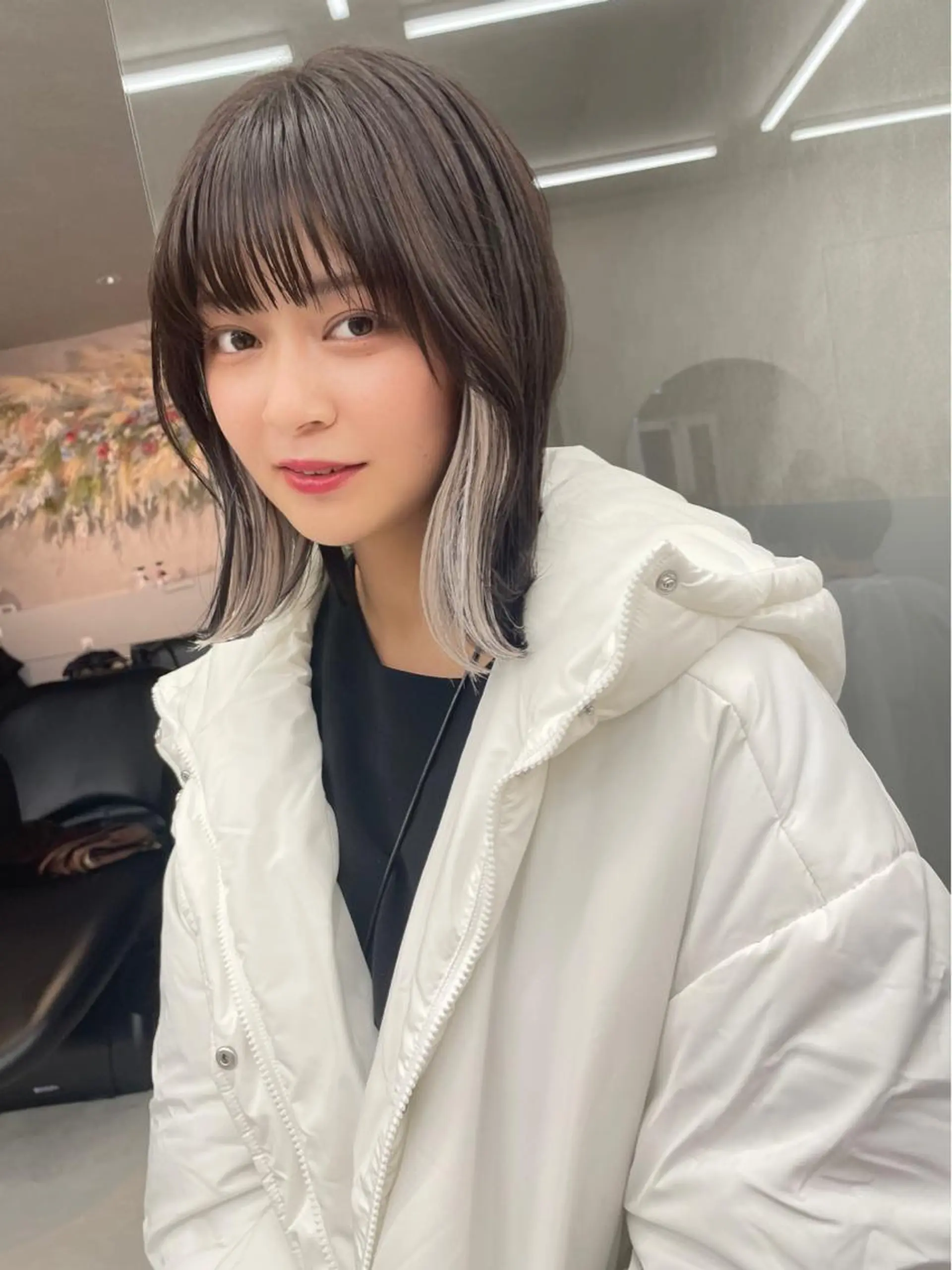 ミディアム ボブ Lond  mare 🦋ayana🦋のヘアスタイル